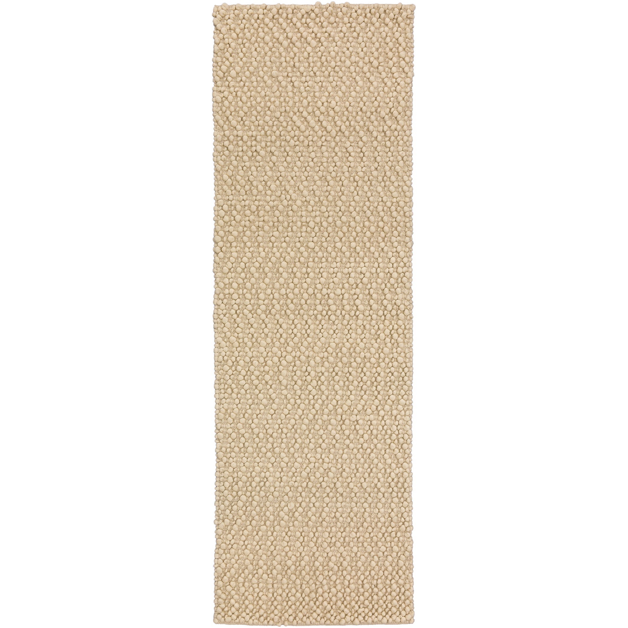 Transitional GR1 Vanilla Ivory Wool Rug 2'3" x 7'6" #shape_Runner