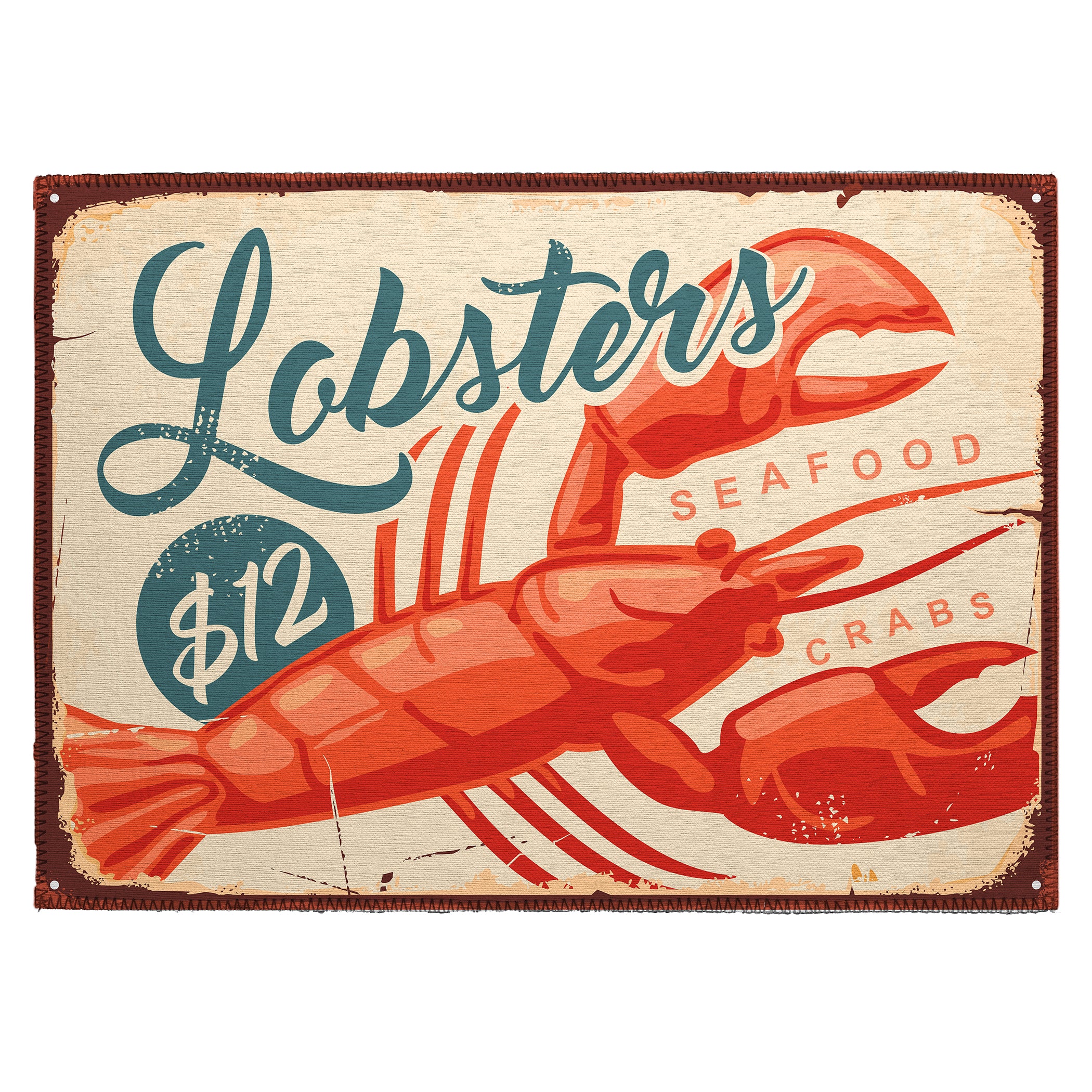 Luxury Machine Washable Indoor/Outdoor Coastal HA5 Beige Brown Rug 1'8" x 2'6" #shape_Rectangle