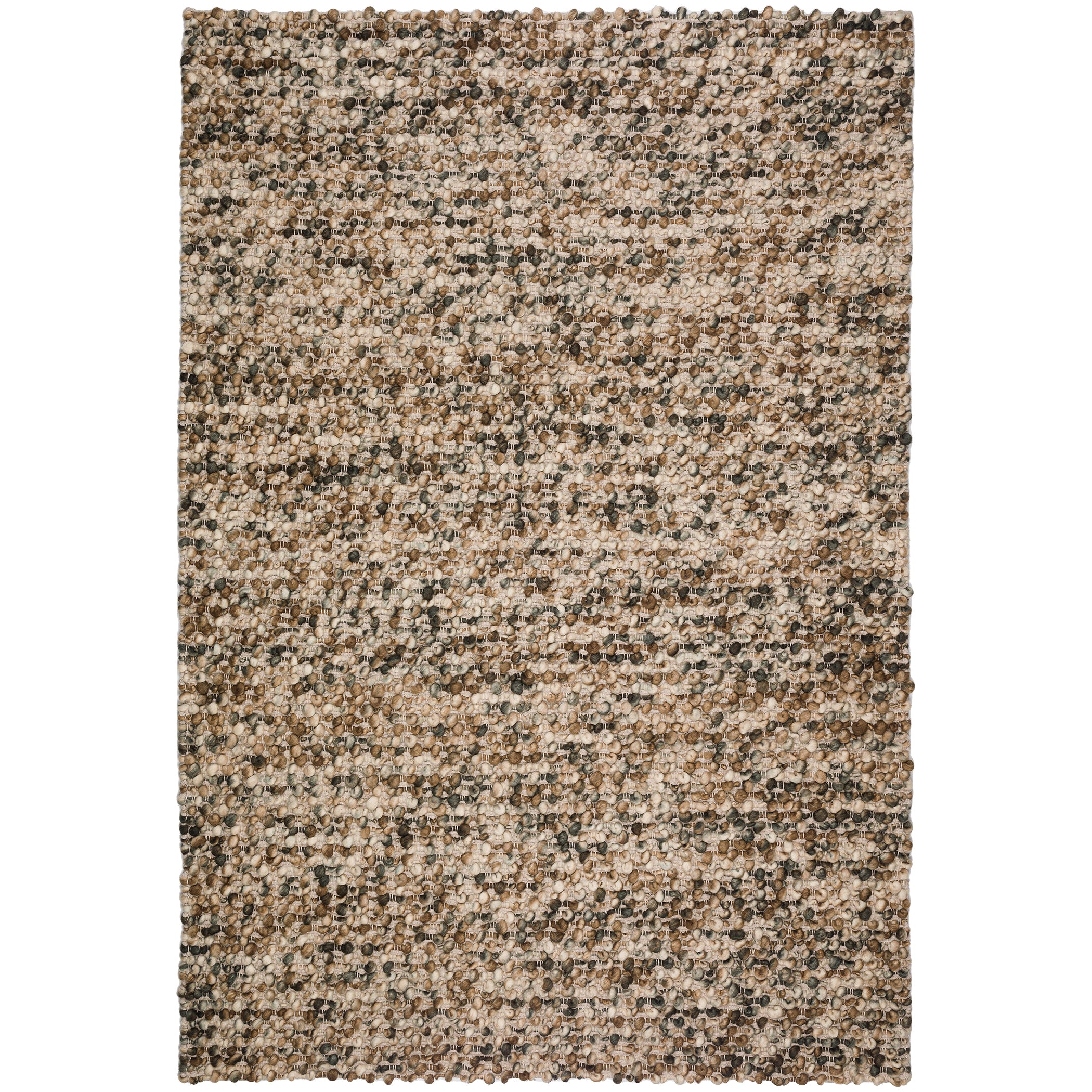 Transitional HU1 Chocolate Brown Wool Rug 3'6" x 5'6" #shape_Rectangle