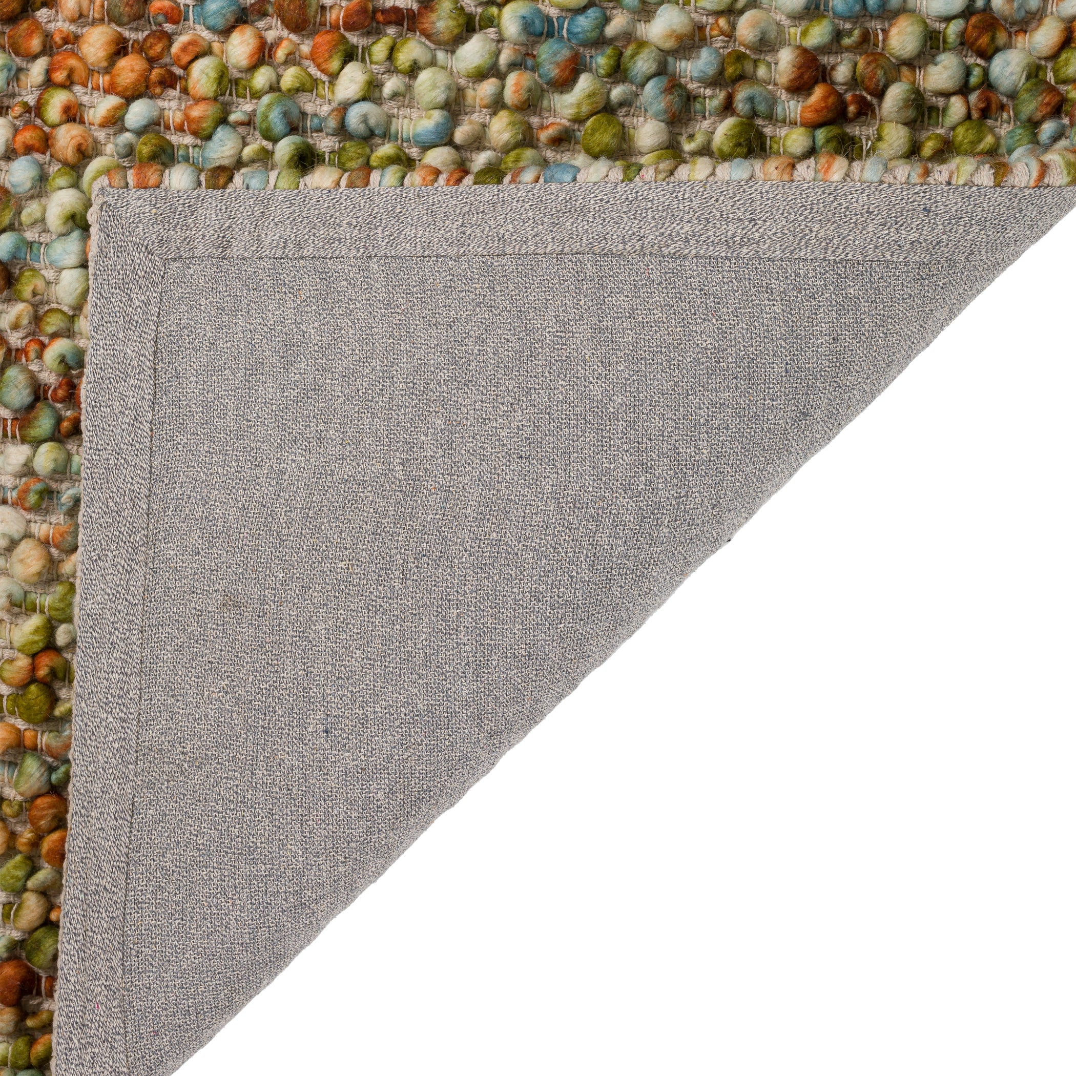 Transitional HU1 Green Wool Rug 3'6" x 5'6" #shape_Rectangle