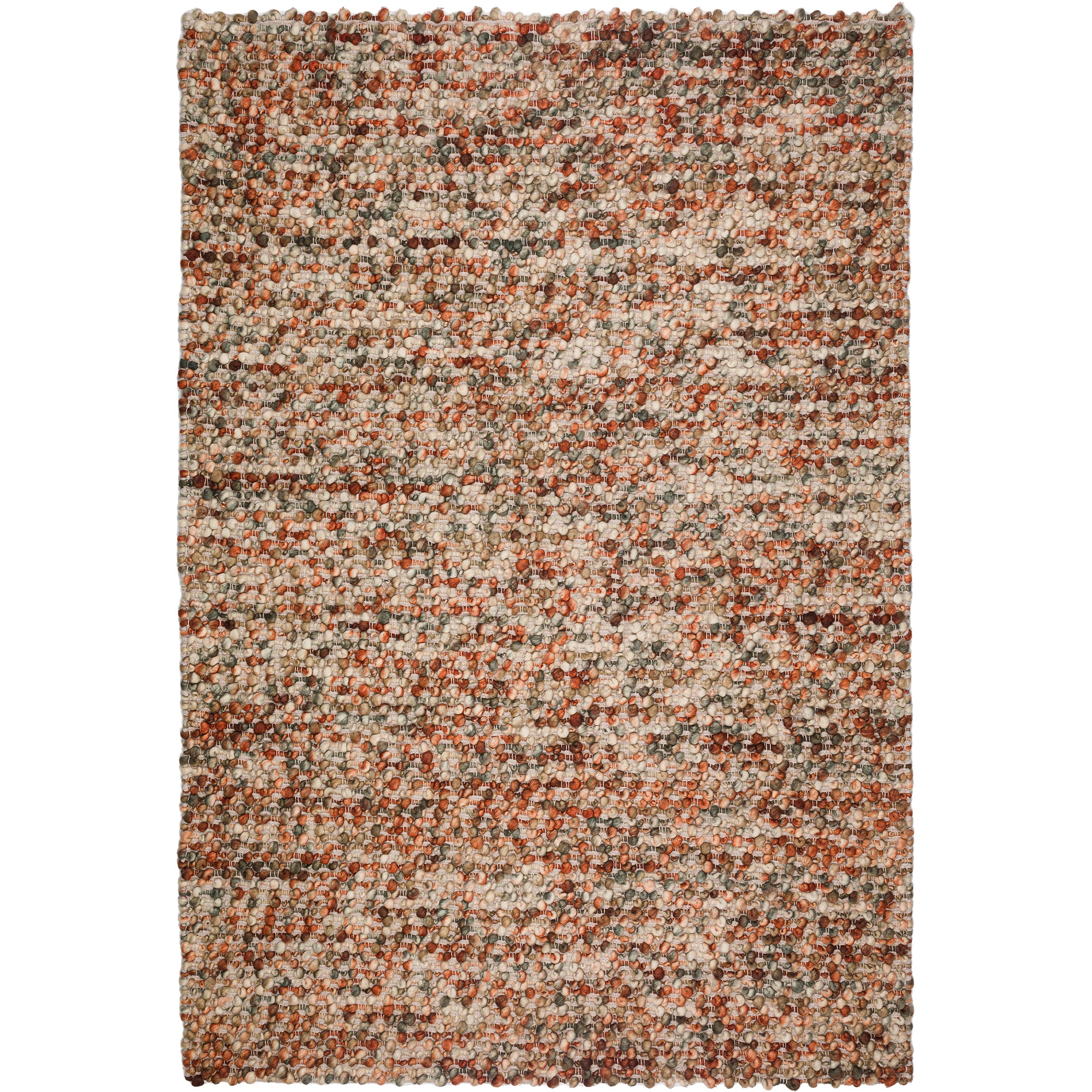 Transitional HU1 Paprika Orange Wool Rug 3'6" x 5'6" #shape_Rectangle