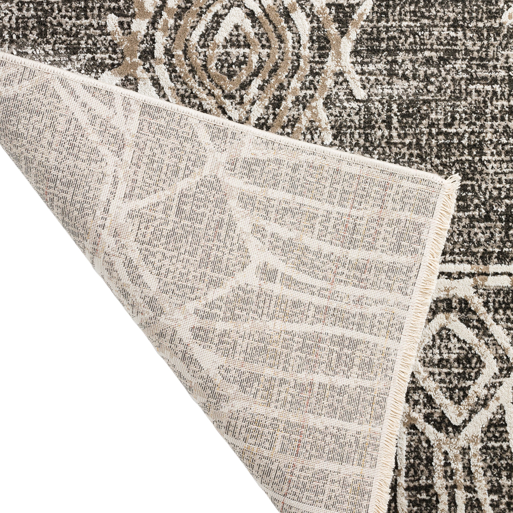 Transitional IZ1 Midnight Black Rug 3'3" x 5'3" #shape_Rectangle