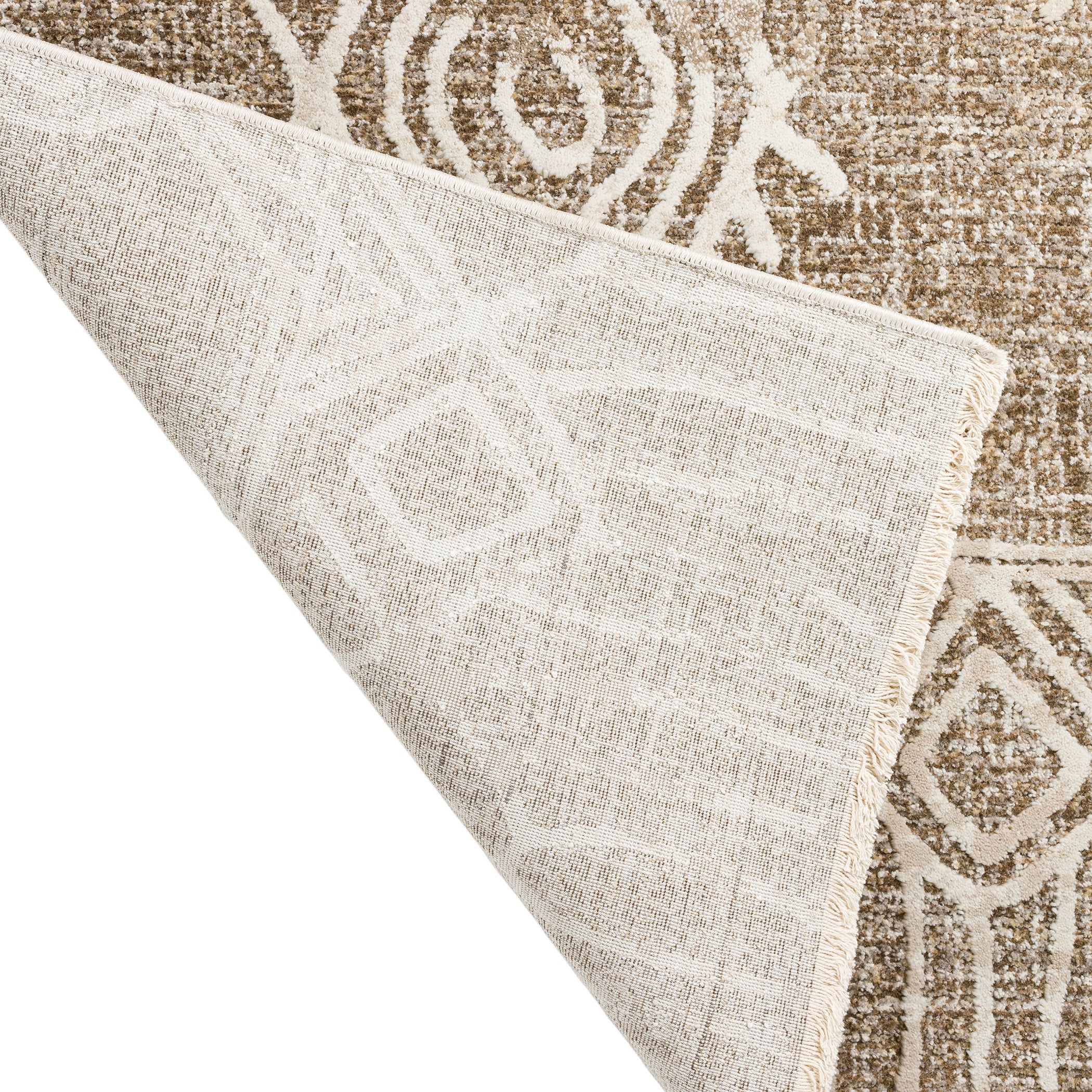 Transitional IZ1 Mocha Brown Rug 3'3" x 5'3" #shape_Rectangle