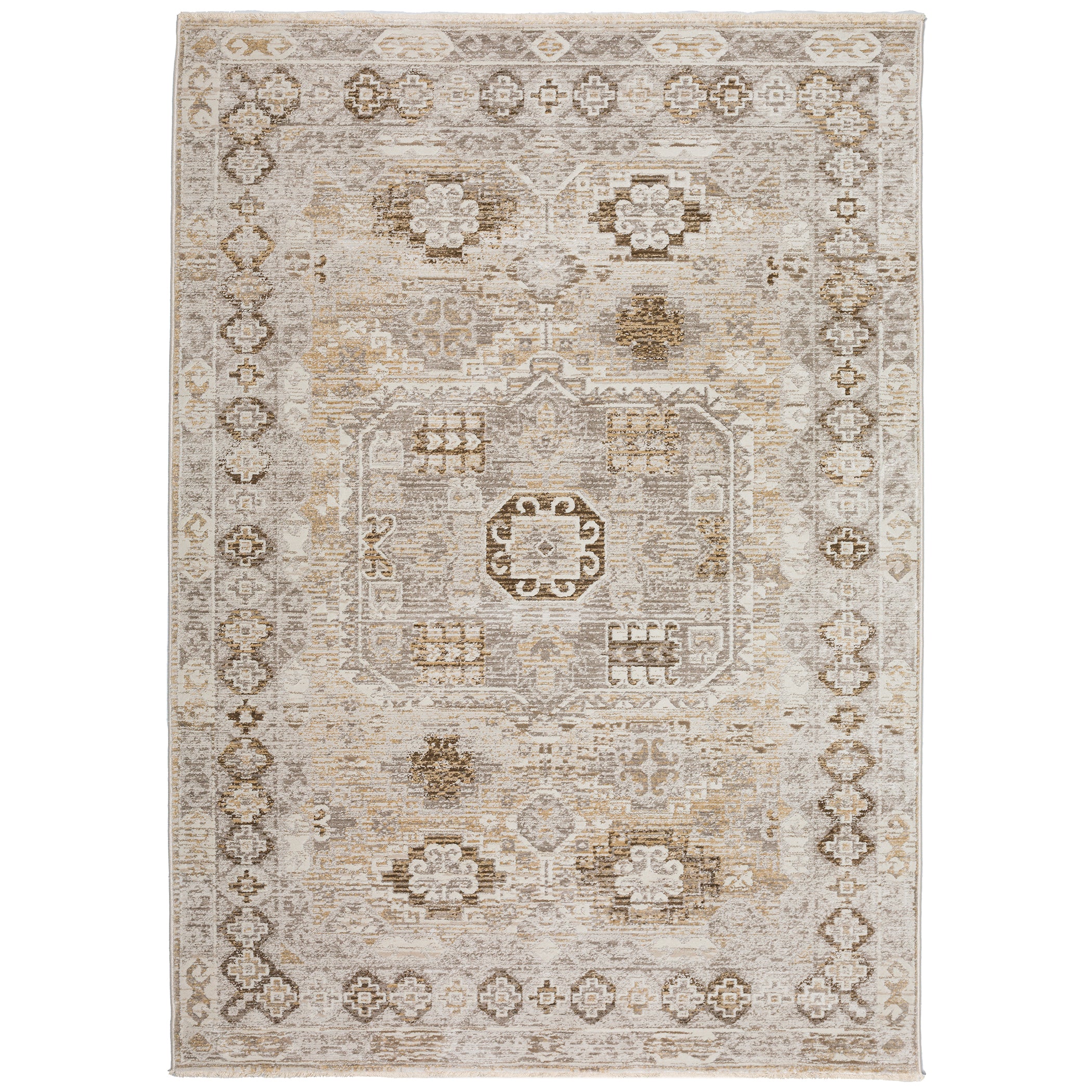 Transitional IZ4 Flax Brown Rug 3'3" x 5'3" #shape_Rectangle