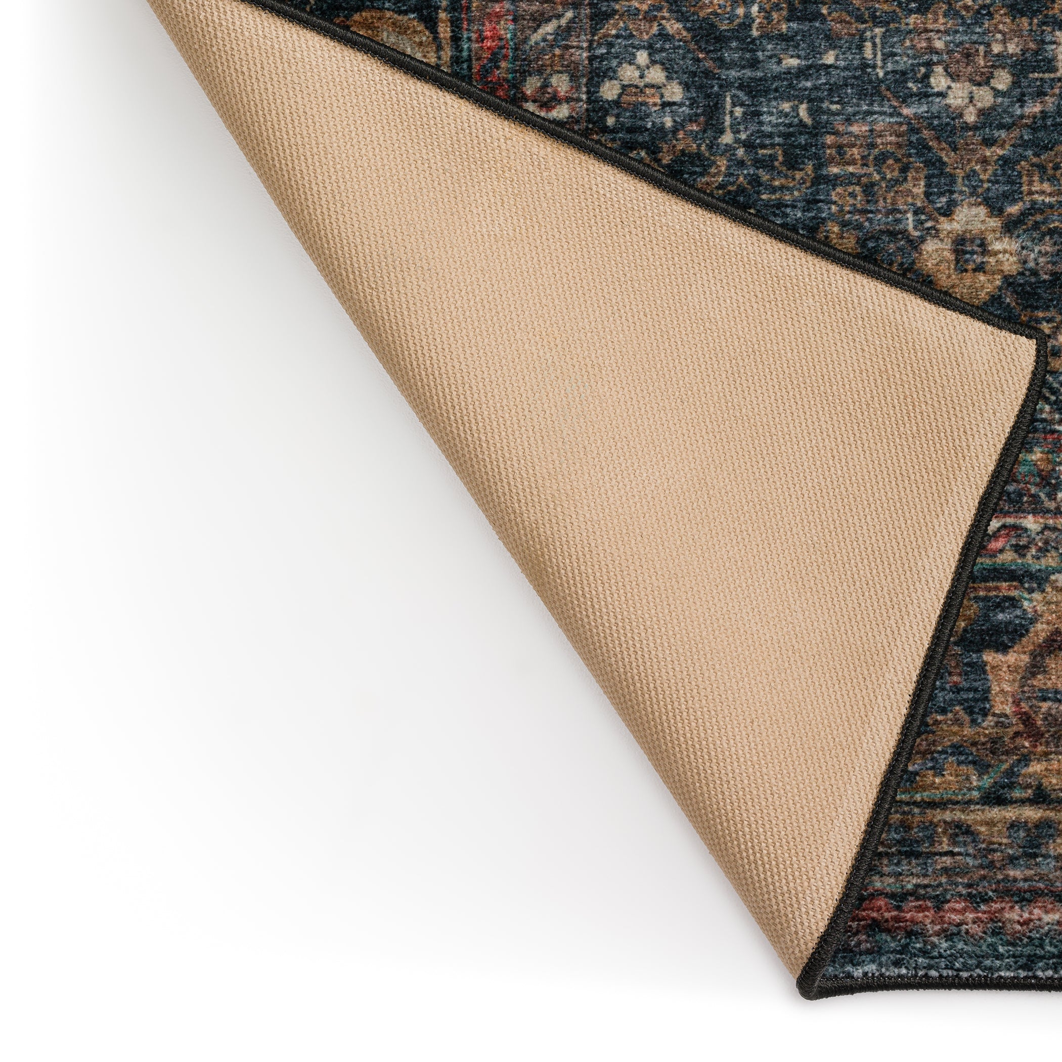 Indoor/Outdoor Traditional JC10 Midnight Black Rug 2' x 3' #shape_Rectangle