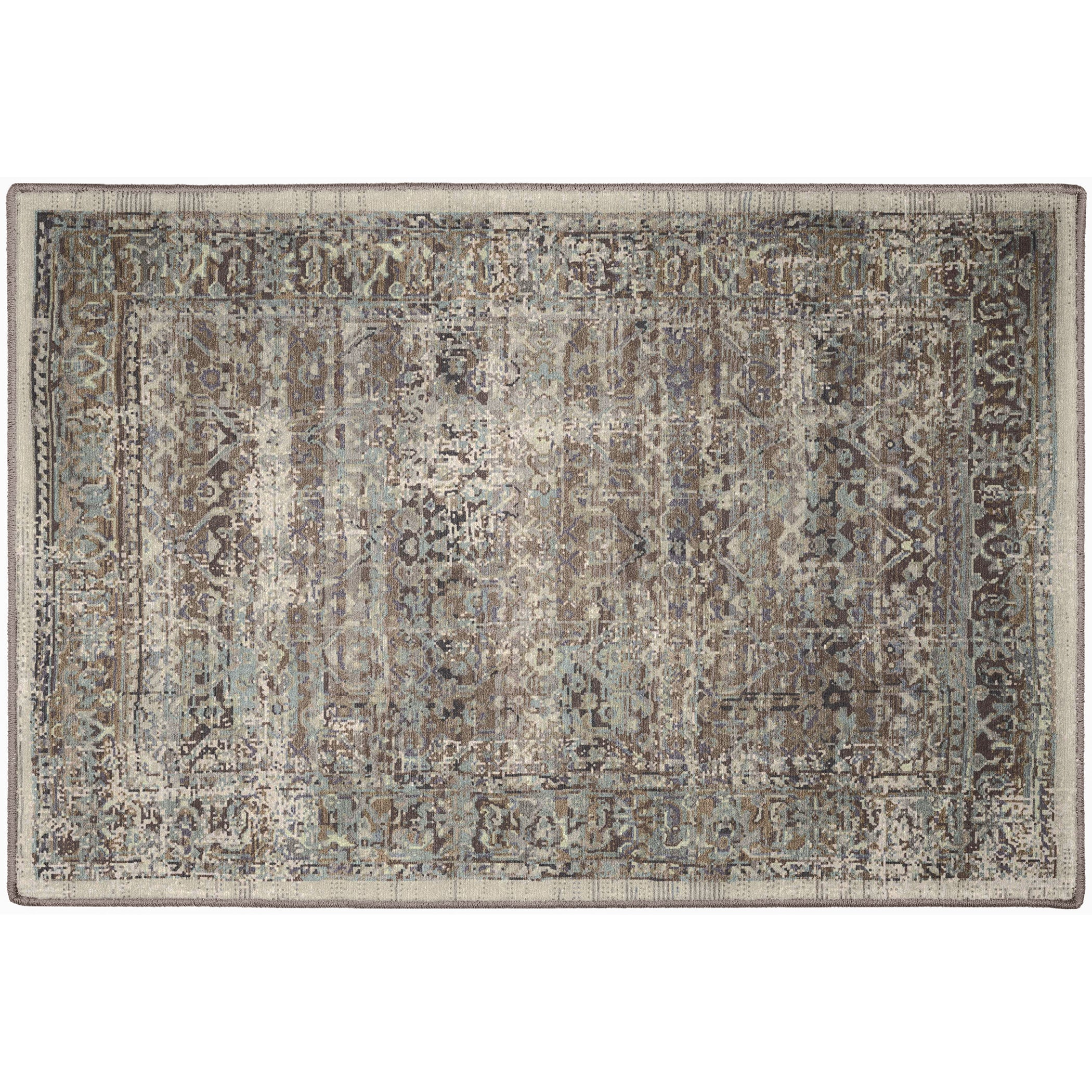Indoor/Outdoor Traditional JC10 Mushroom Multi Rug 2' x 3' #shape_Rectangle
