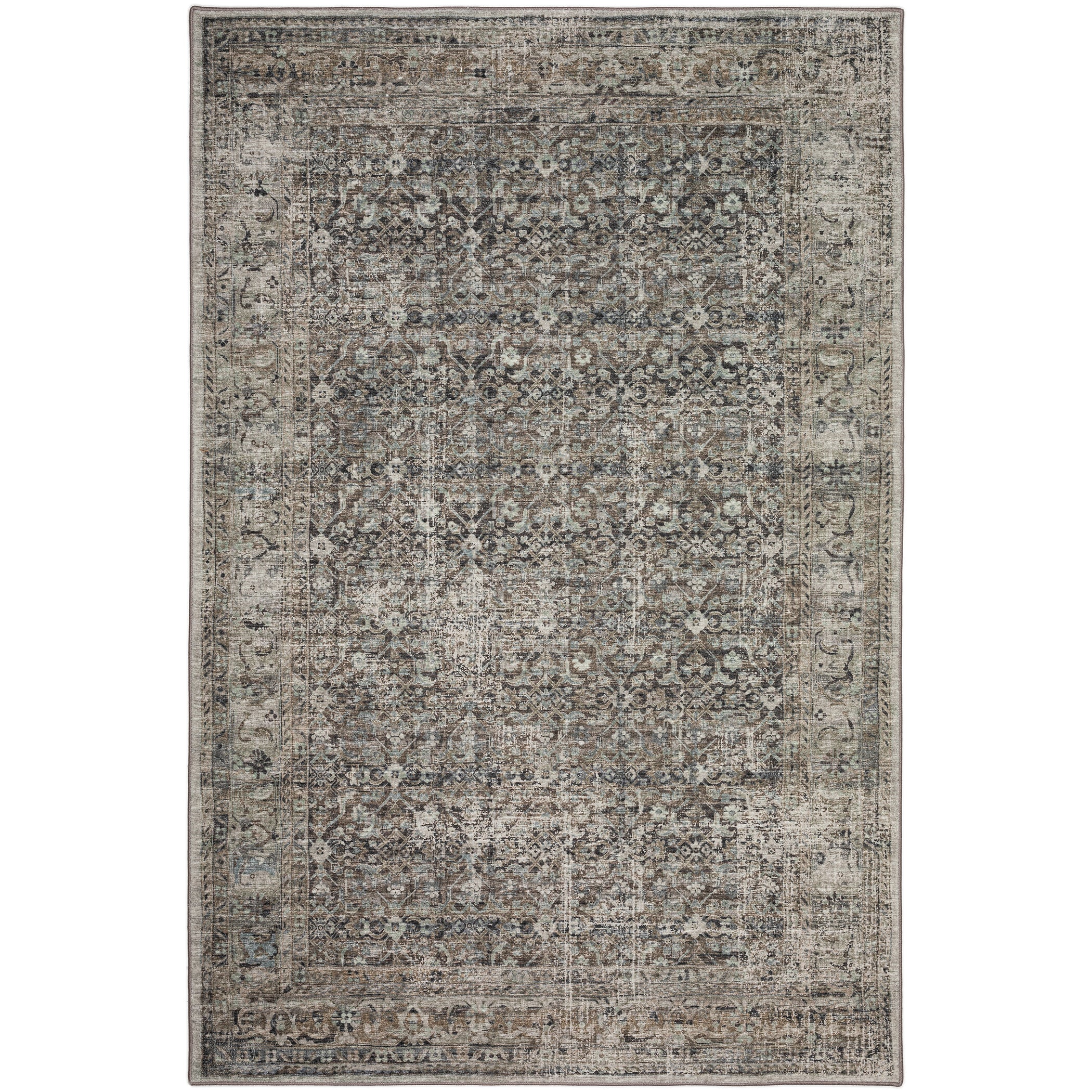 Indoor/Outdoor Traditional JC10 Mushroom Multi Rug 3' x 5' #shape_Rectangle