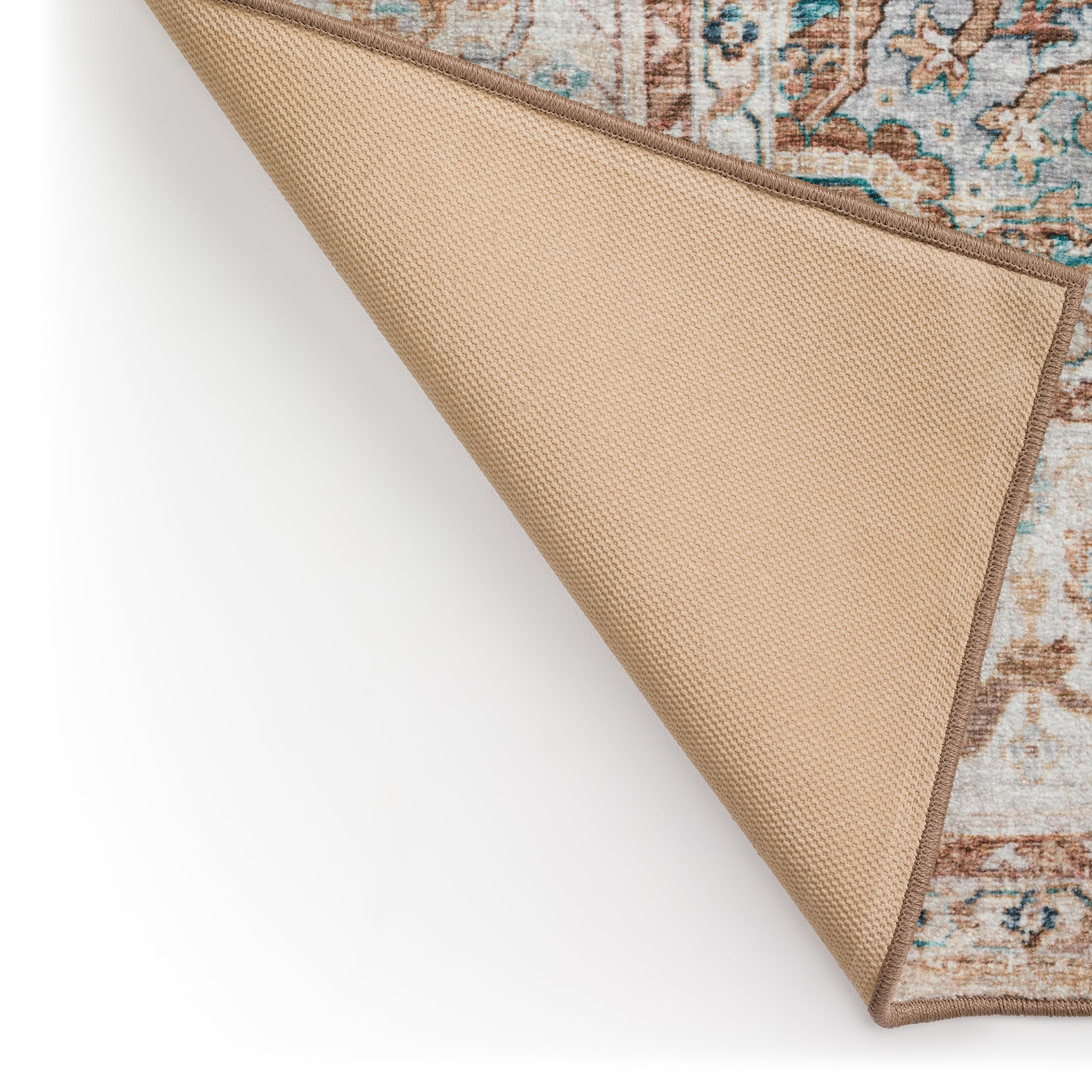 Indoor/Outdoor Traditional JC2 Biscotti Blue Rug 2' x 3' #shape_Rectangle