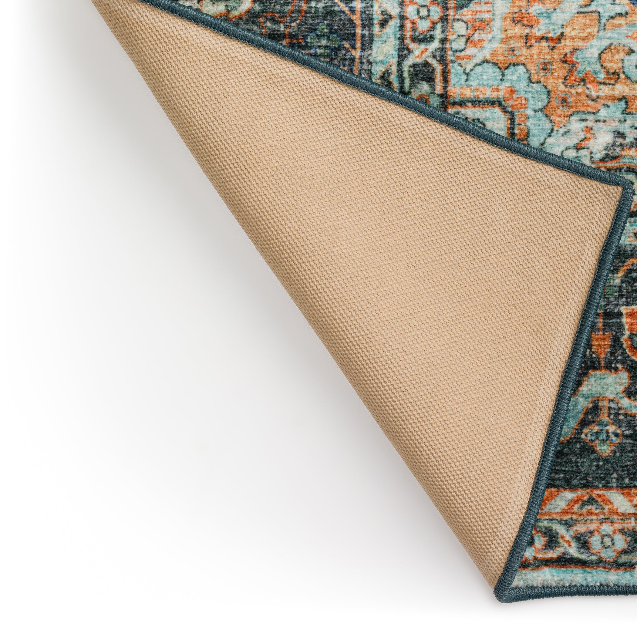 Indoor/Outdoor Traditional JC2 Mist Orange Rug 2' x 3' #shape_Rectangle