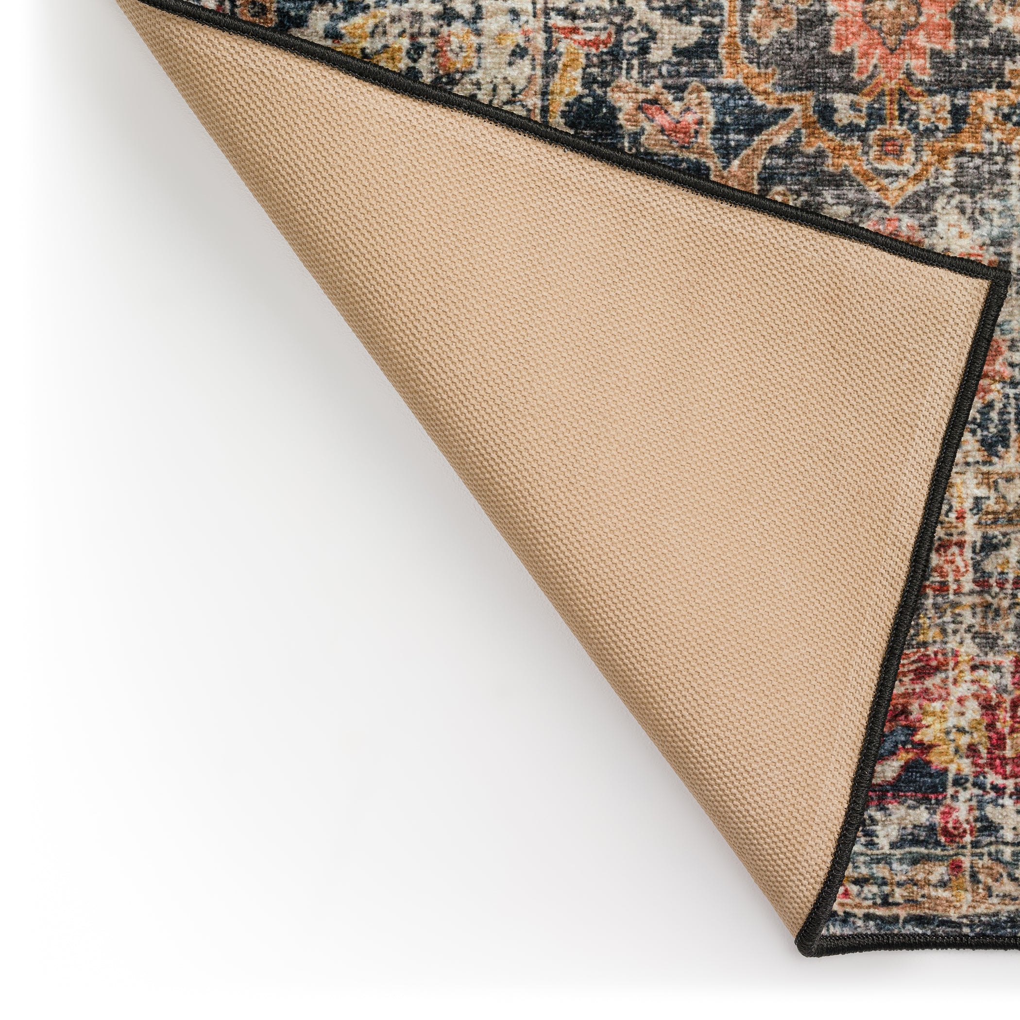 Indoor/Outdoor Traditional JC3 Charcoal Gray Rug 2' x 3' #shape_Rectangle