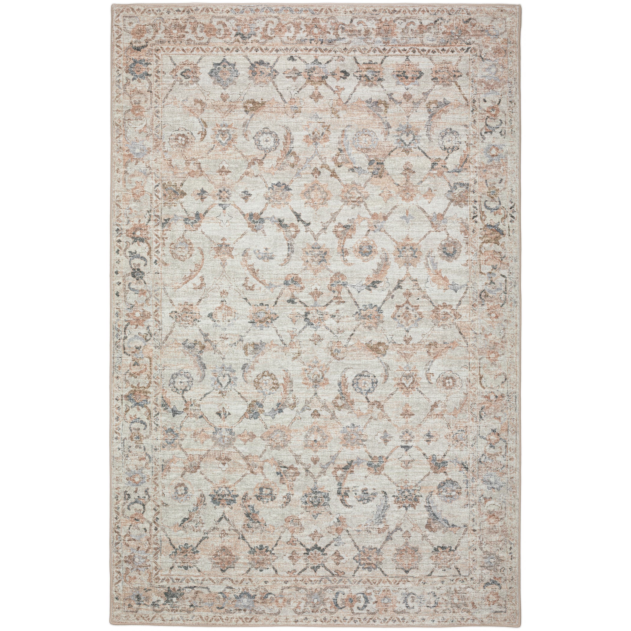Indoor/Outdoor Traditional JC4 Linen Ivory Rug 3' x 5' #shape_Rectangle