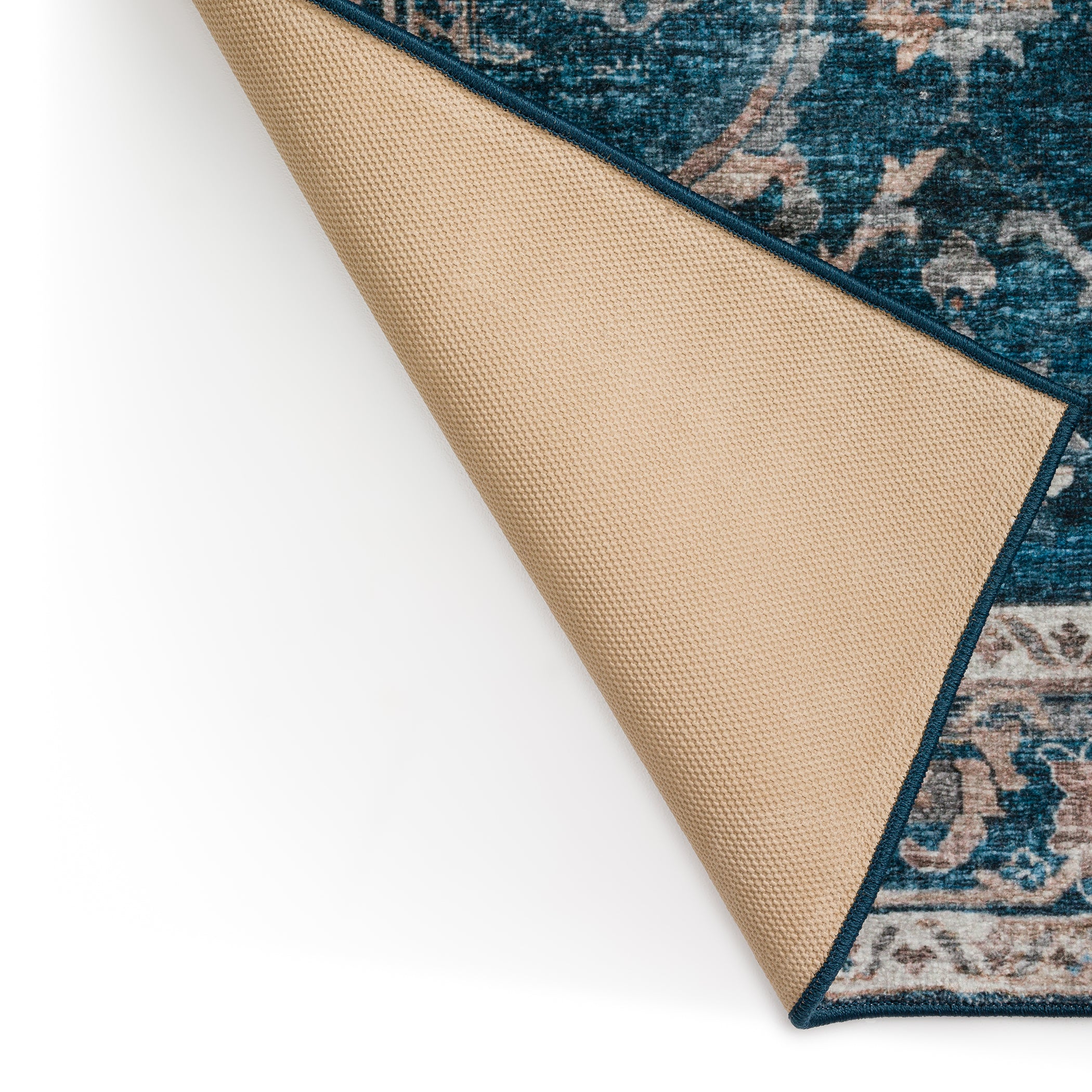 Indoor/Outdoor Traditional JC4 Navy Blue Rug 2' x 3' #shape_Rectangle