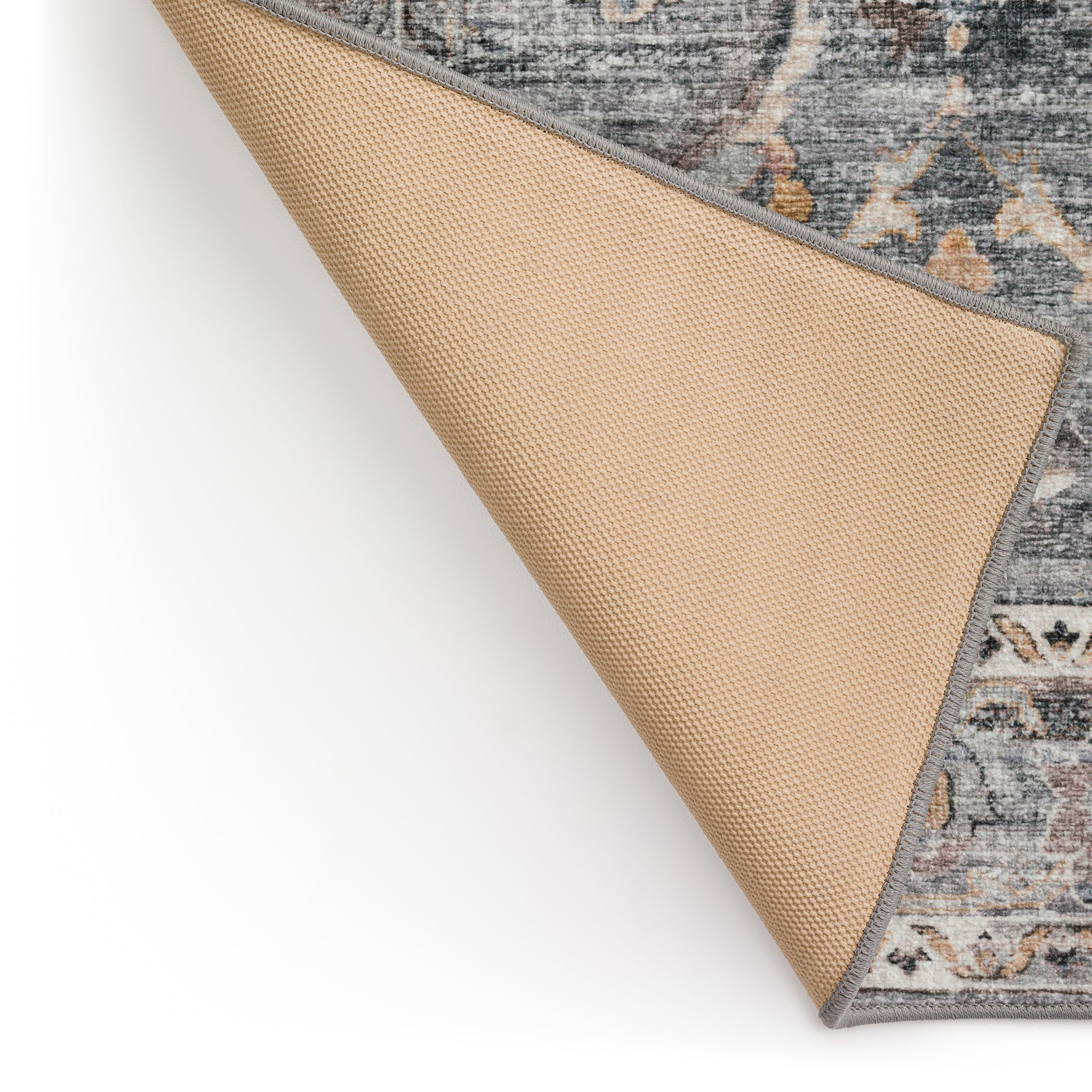 Indoor/Outdoor Traditional JC4 Silver Gray Rug 2' x 3' #shape_Rectangle