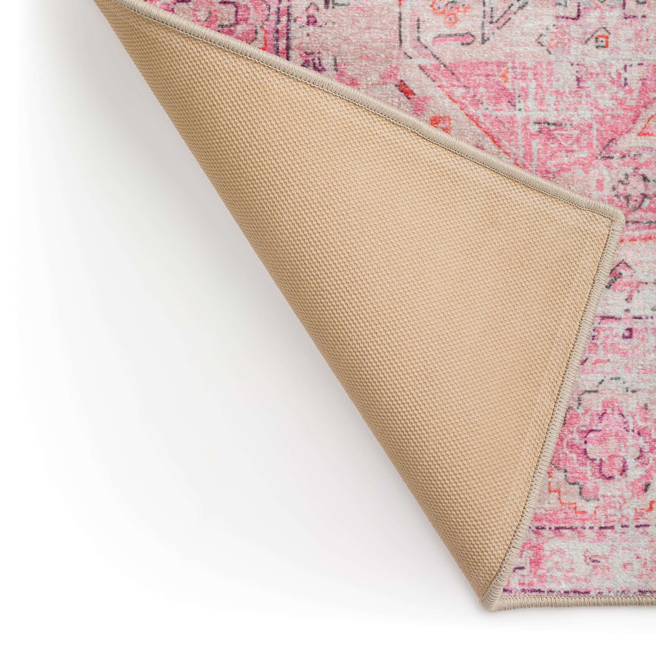 Indoor/Outdoor Traditional JC5 Rose Pink Rug 2' x 3' #shape_Rectangle