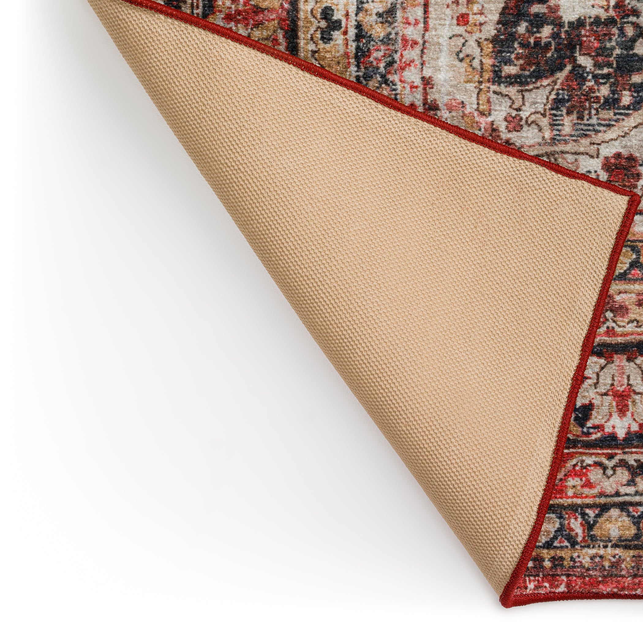 Indoor/Outdoor Traditional JC6 Garnet Red Rug 2' x 3' #shape_Rectangle