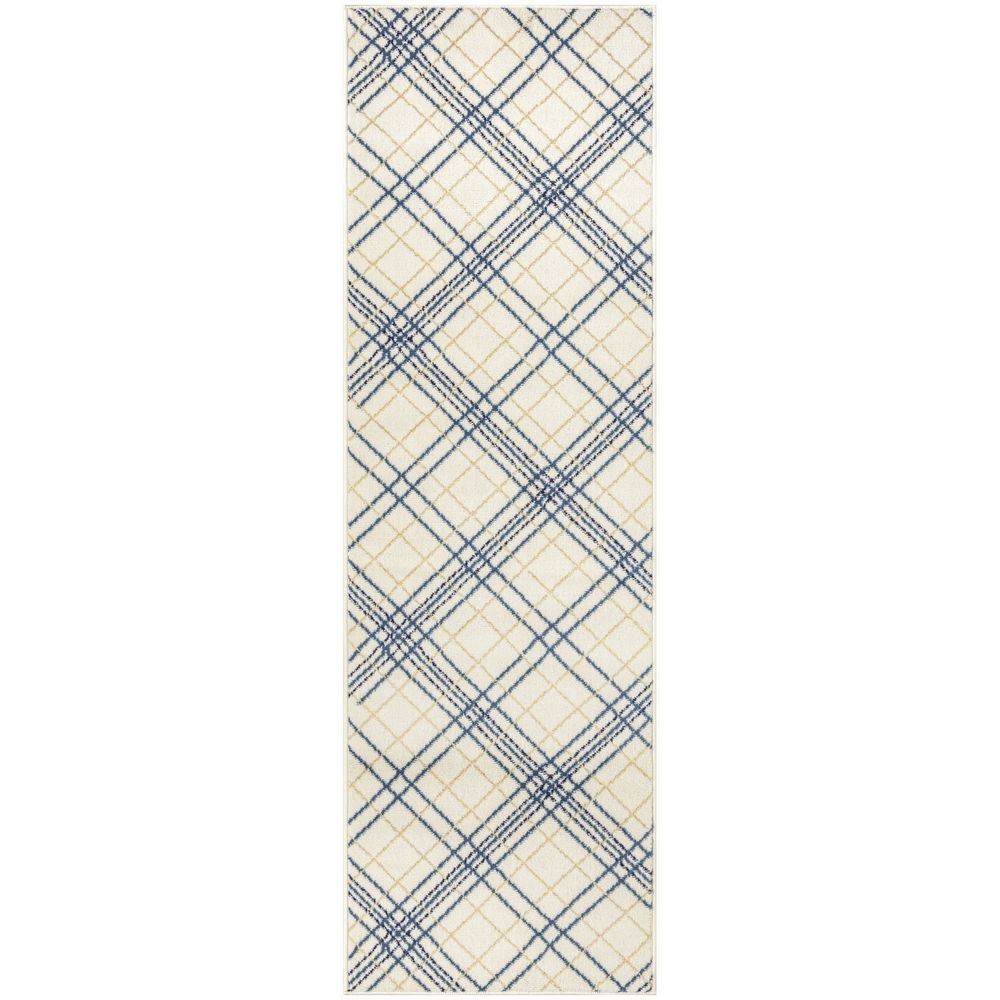 Jubilant JUB20 Ivory Navy Rug #color_ivory navy