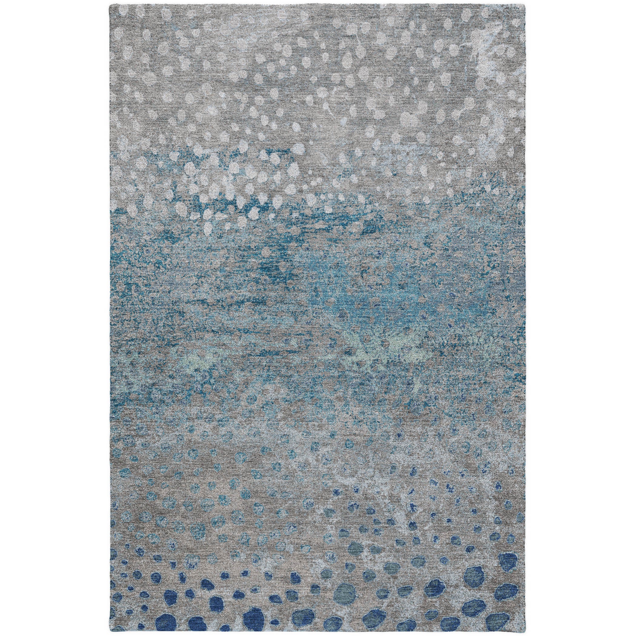 Luxury Washable Indoor/Outdoor Transitional KC13 Gray Rug 2'6" x 3'10" #shape_Rectangle