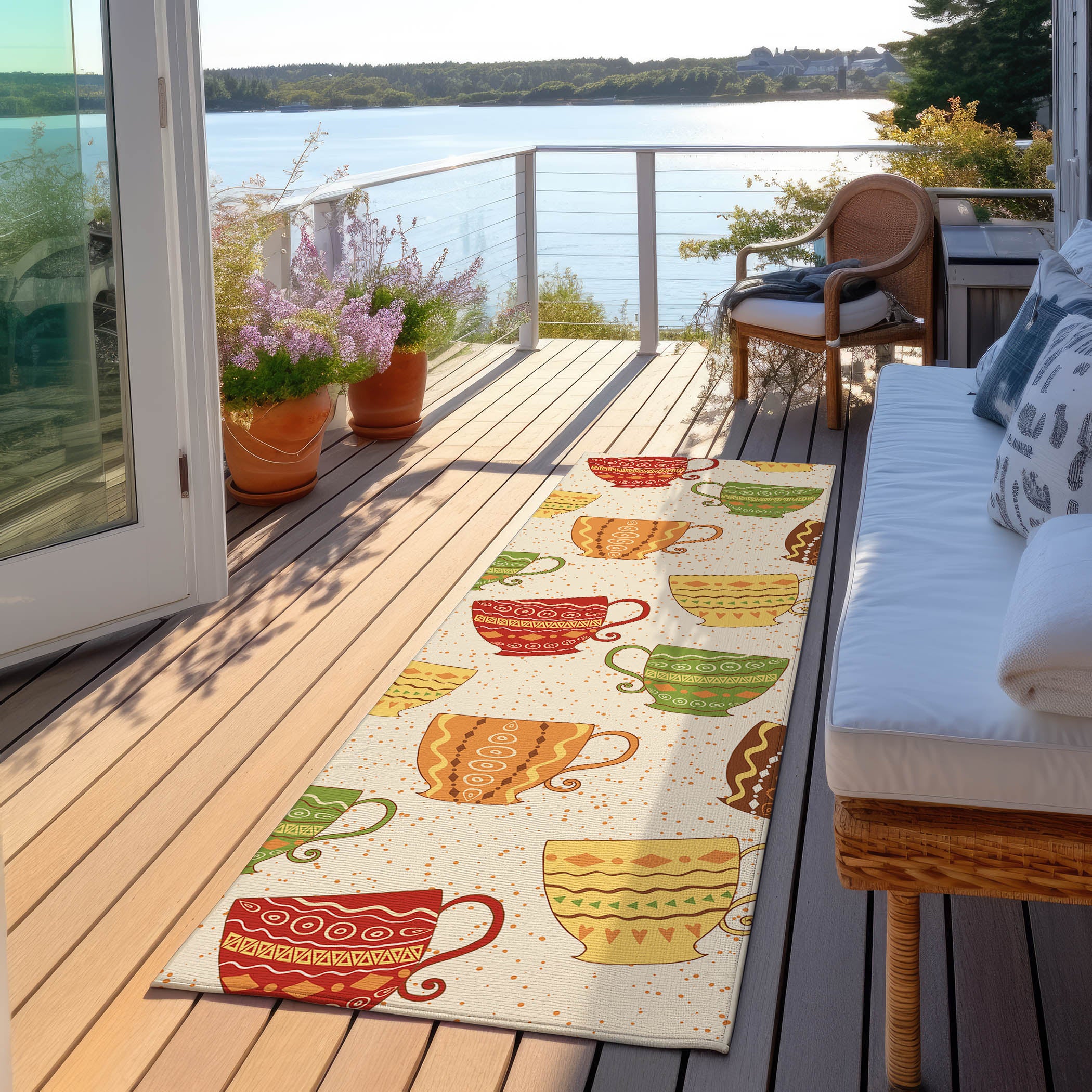 Luxury Machine Washable Indoor/Outdoor Kitchen KE15 Linen Ivory Rug 2'3" x 7'6" #shape_Runner