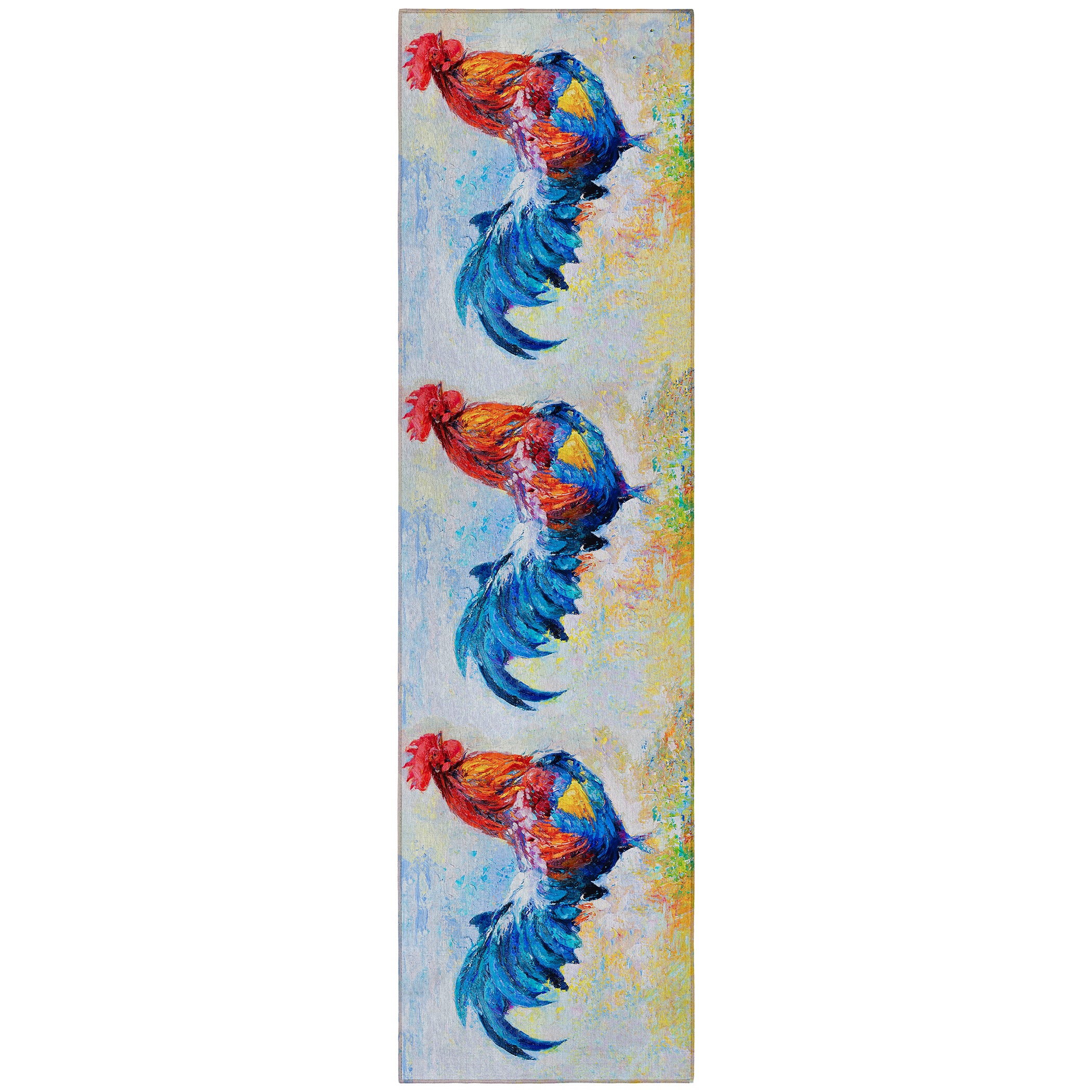 Luxury Machine Washable Indoor/Outdoor Kitchen KE1 Multi Rug 2'3" x 7'6" #shape_Runner