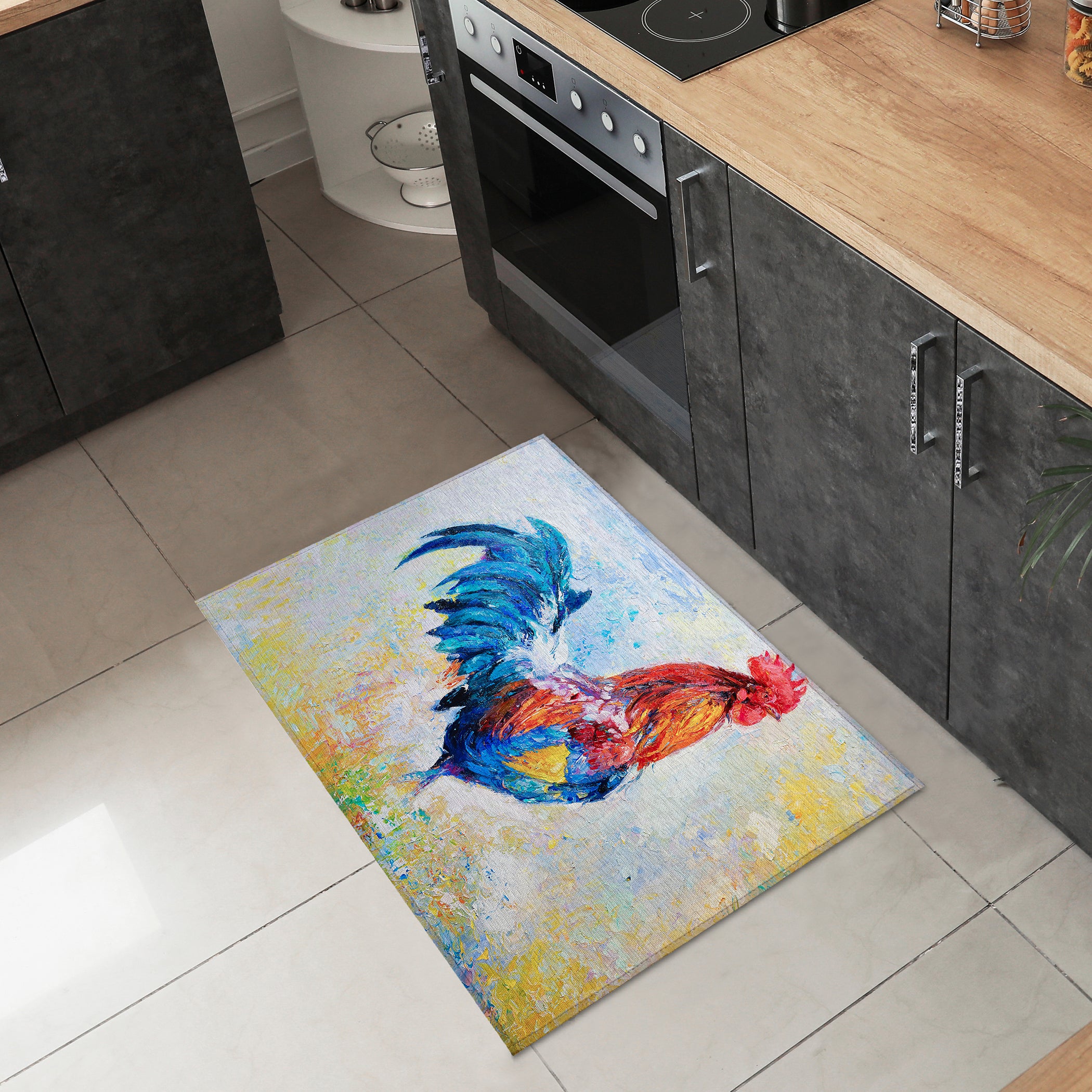 Luxury Machine Washable Indoor/Outdoor Kitchen KE1 Multi Rug 1'8" x 2'6" #shape_Rectangle