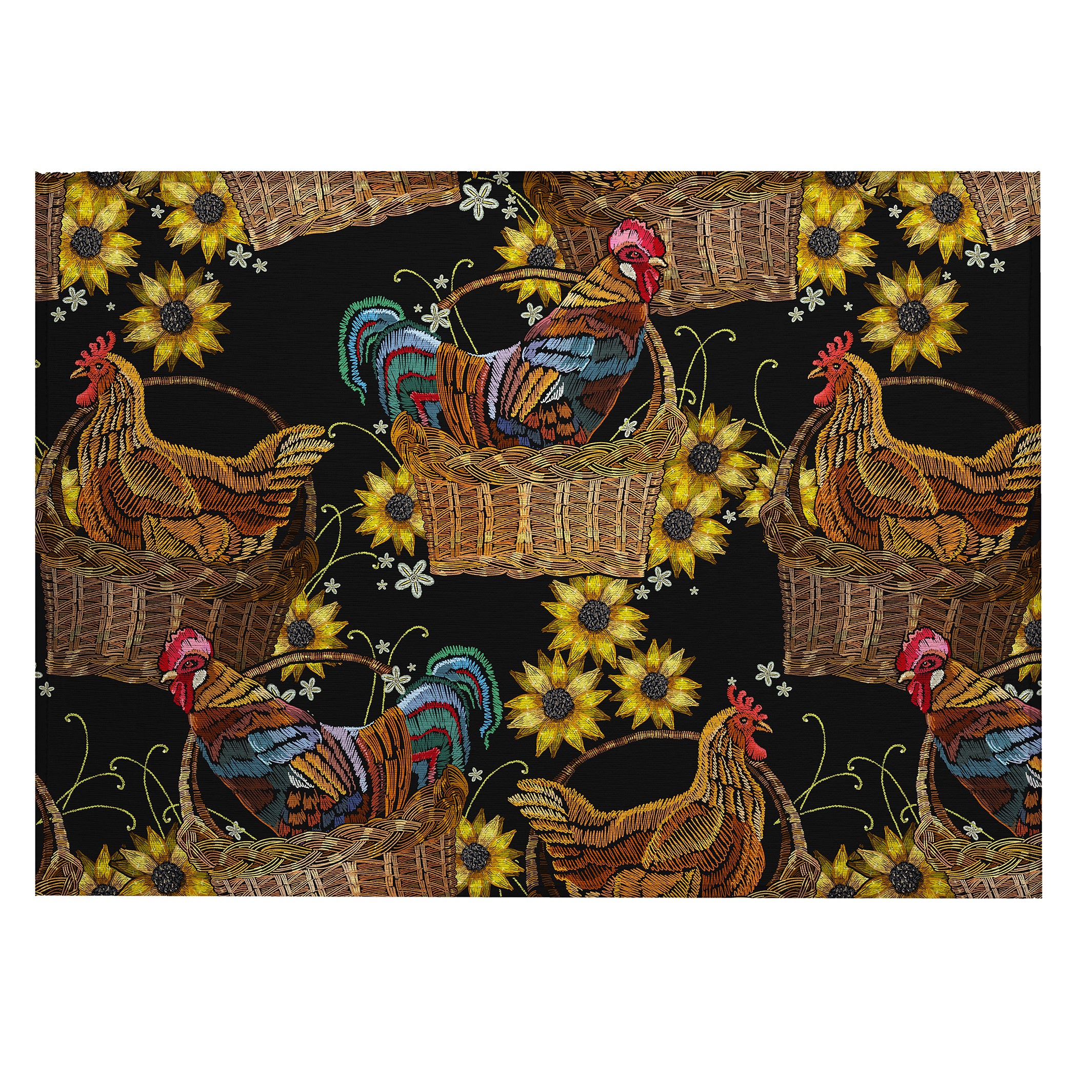 Luxury Machine Washable Indoor/Outdoor Kitchen KE2 Black Rug 1'8" x 2'6" #shape_Rectangle