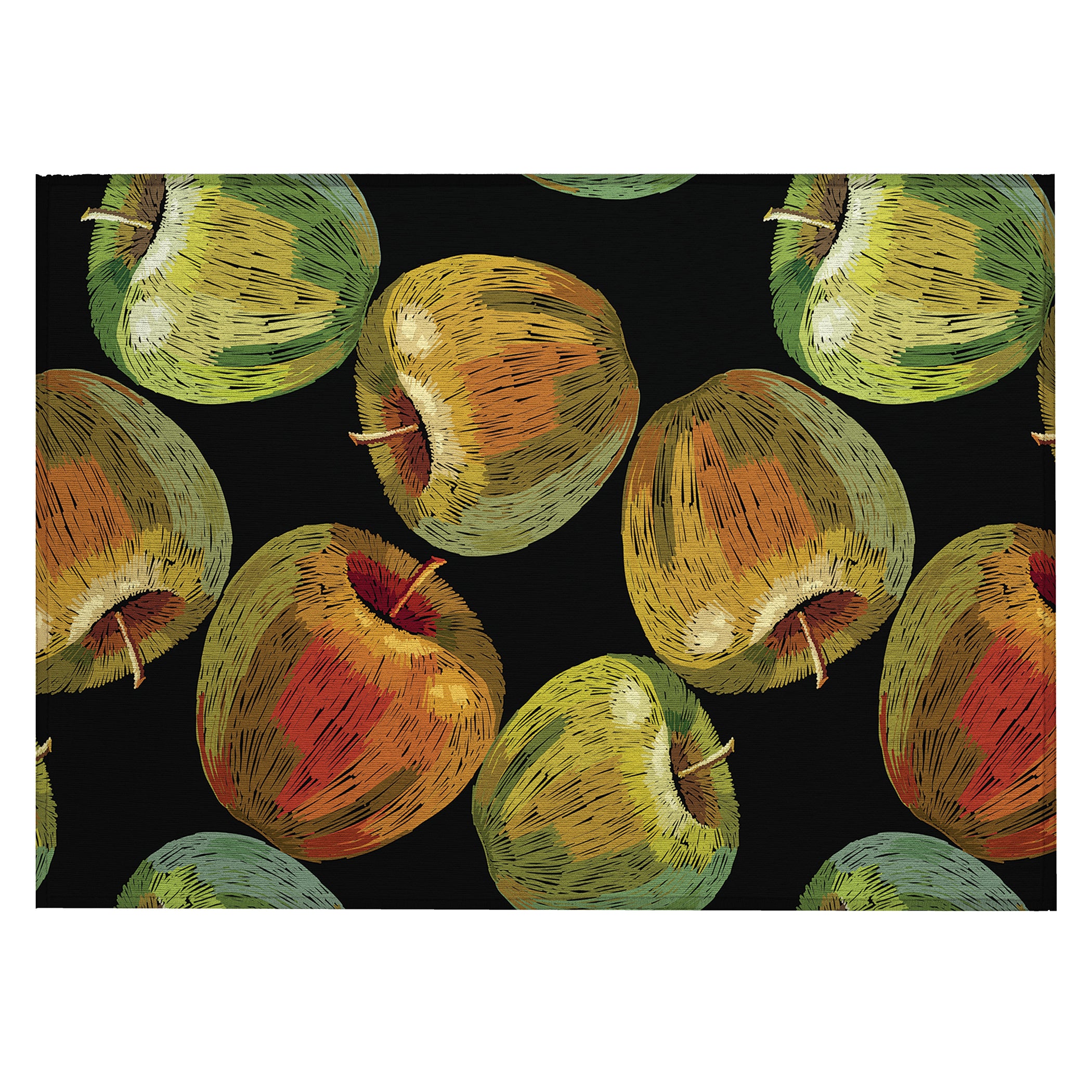 Luxury Machine Washable Indoor/Outdoor Kitchen KE8 Black Rug 1'8" x 2'6" #shape_Rectangle