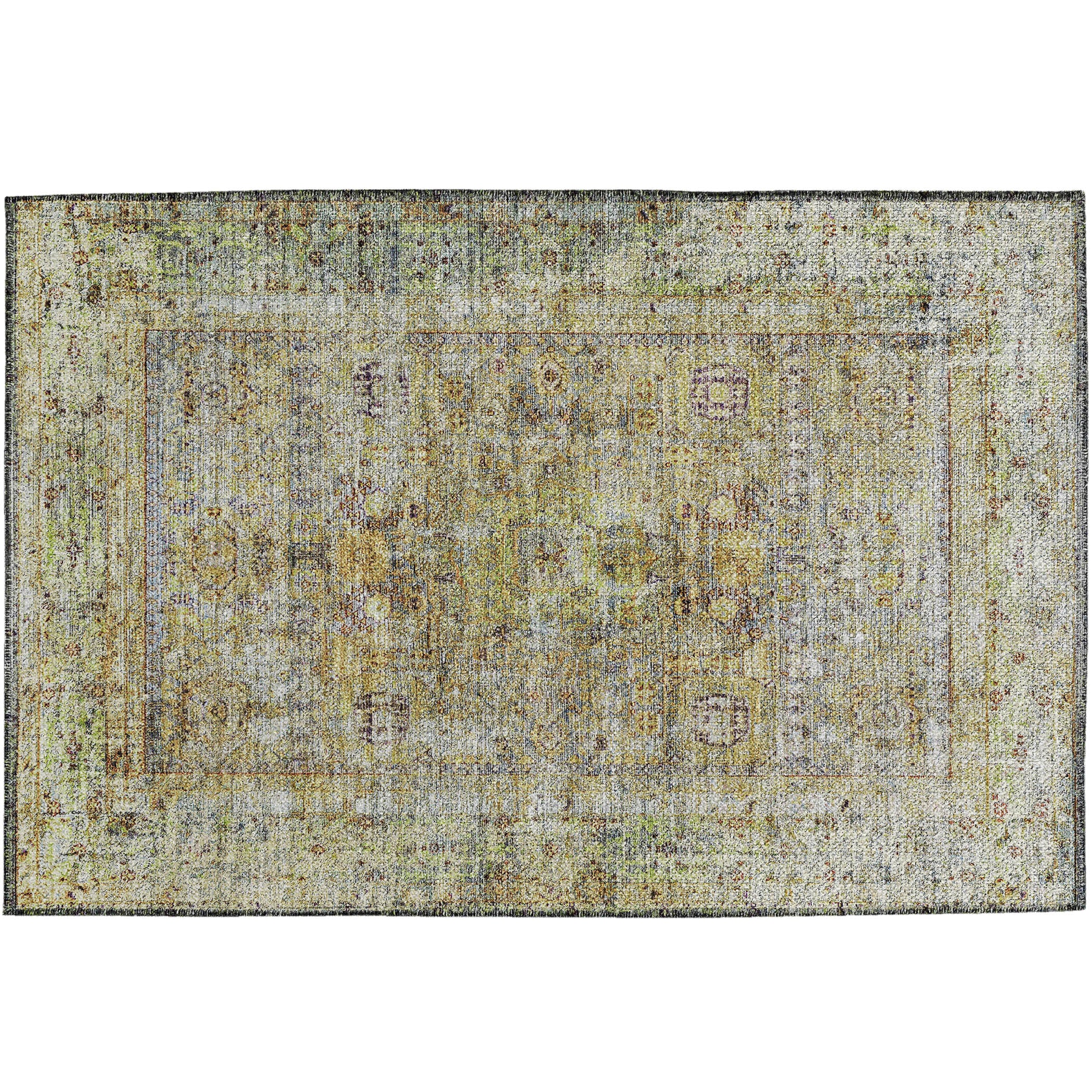 Indoor/Outdoor Traditional KJ1 Aloe Green Rug 1'8" x 2'6" #shape_Rectangle