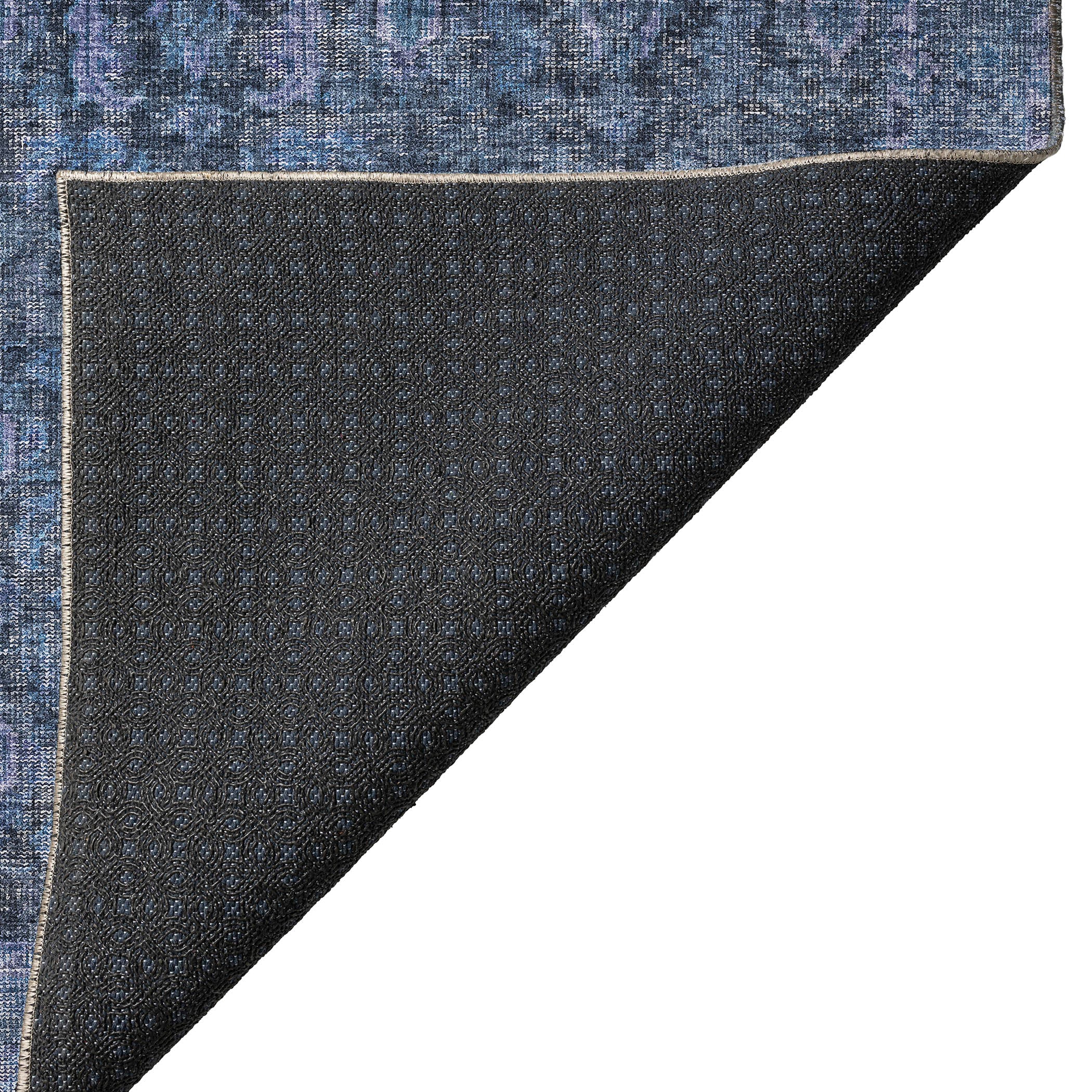 Indoor/Outdoor Traditional KJ3 Blue Rug 1'8" x 2'6" #shape_Rectangle