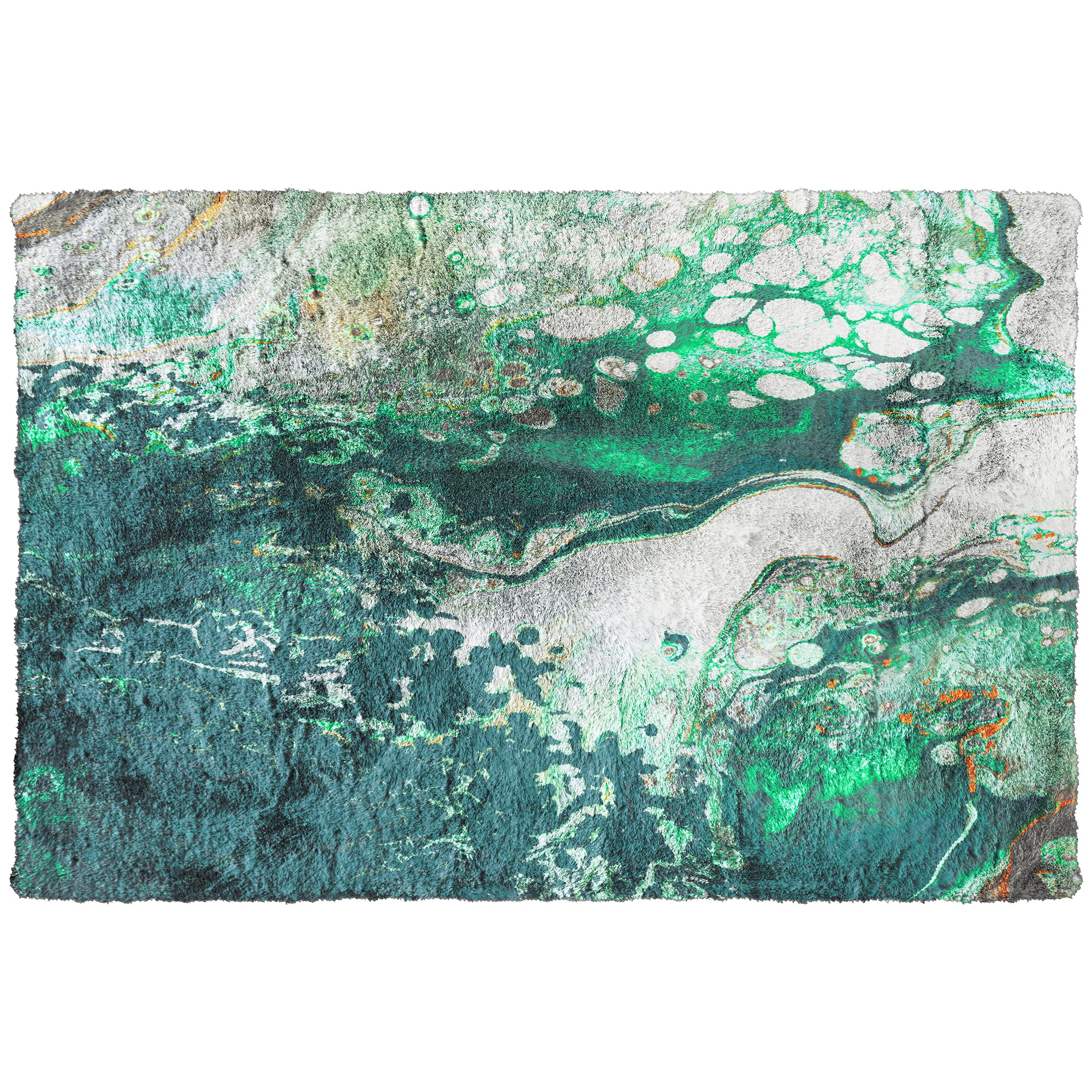 Luxury Machine Washable Contemporary KK10 Emerald City Green Rug 1'8" x 2'6" #shape_Rectangle
