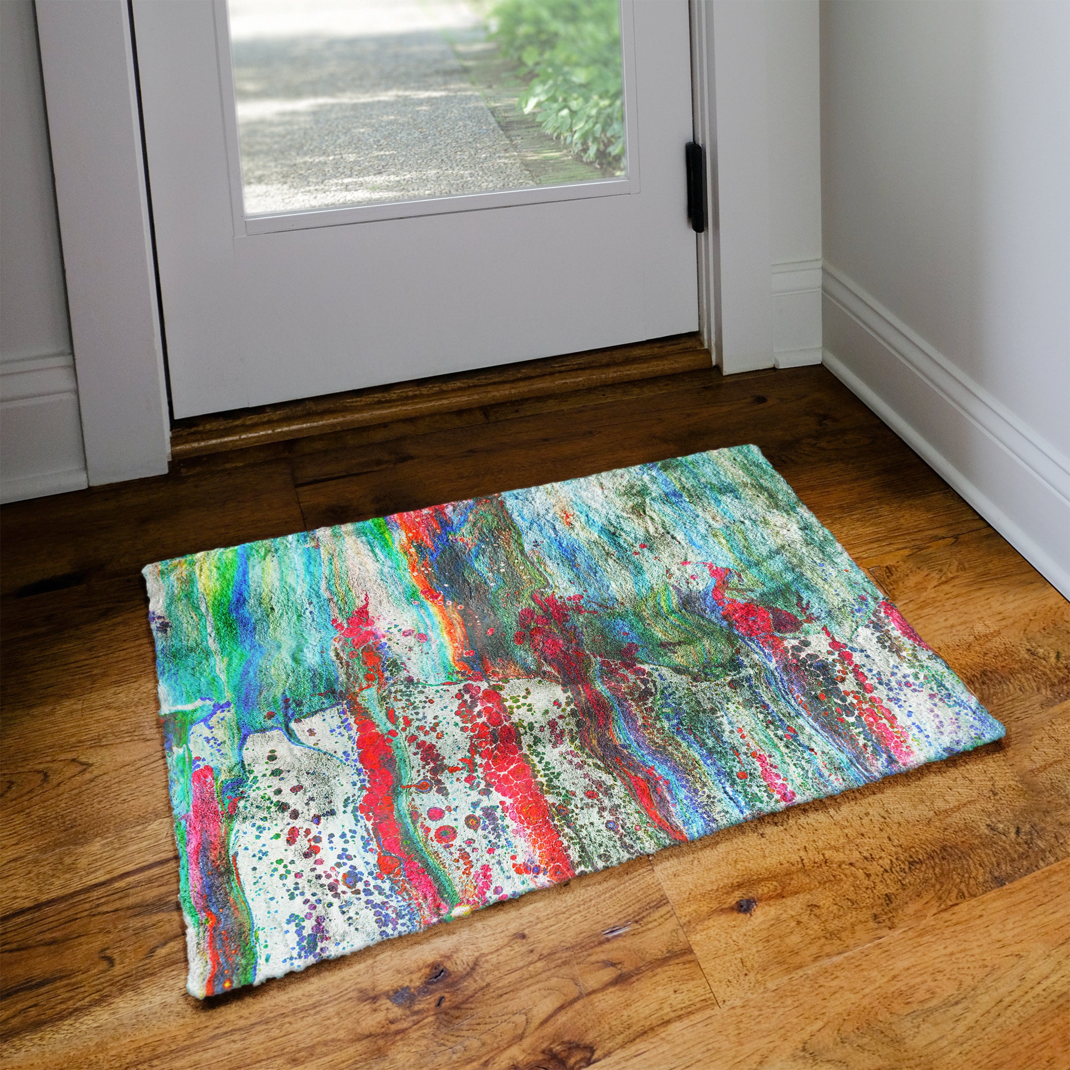 Luxury Machine Washable Contemporary KK2 Confetti Multi Rug 1'8" x 2'6" #shape_Rectangle