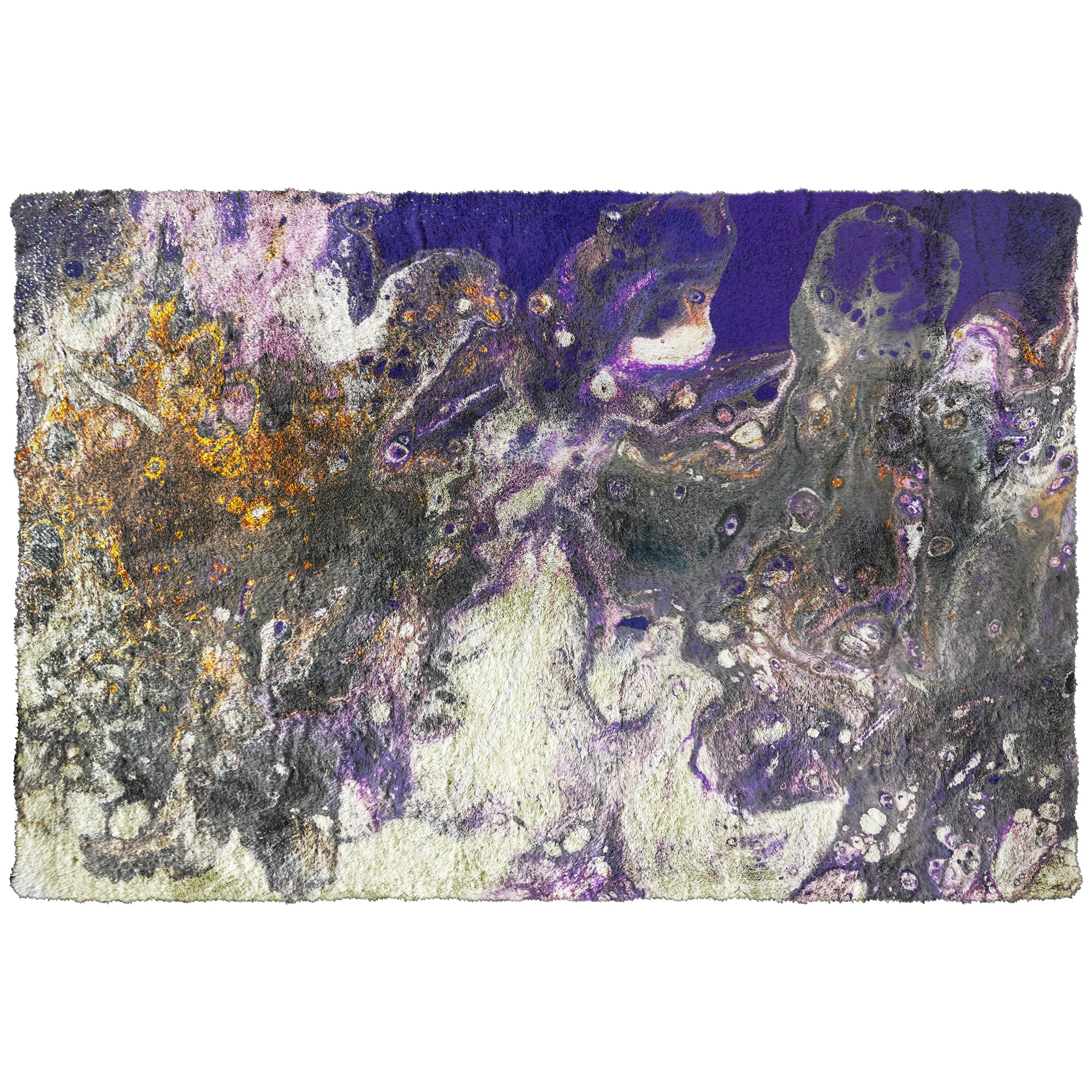 Luxury Machine Washable Contemporary KK7 Majesty Purple Rug 1'8" x 2'6" #shape_Rectangle
