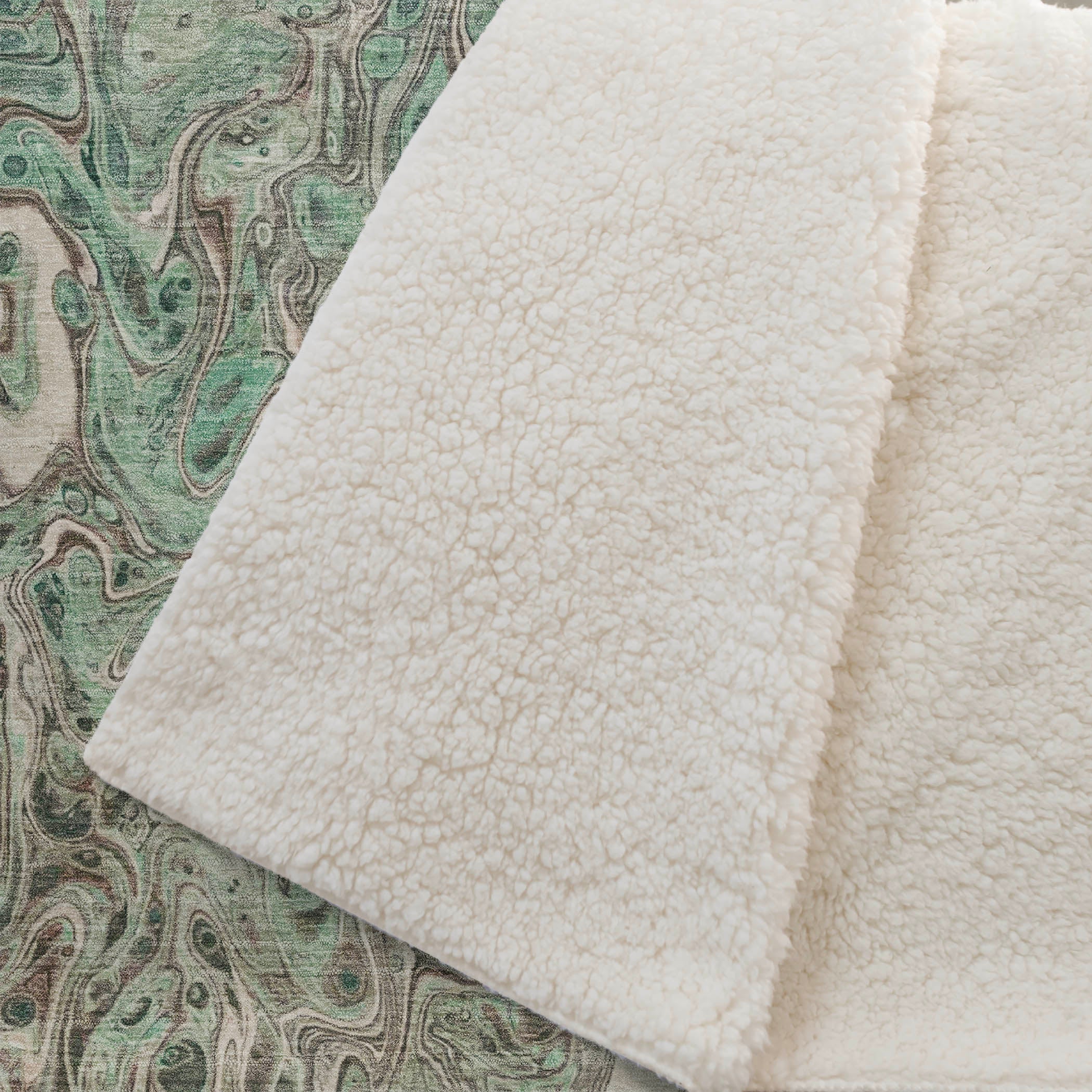 Luxury Machine Washable Contemporary KK9 Seaside Green Rug 1'8" x 2'6" #shape_Rectangle