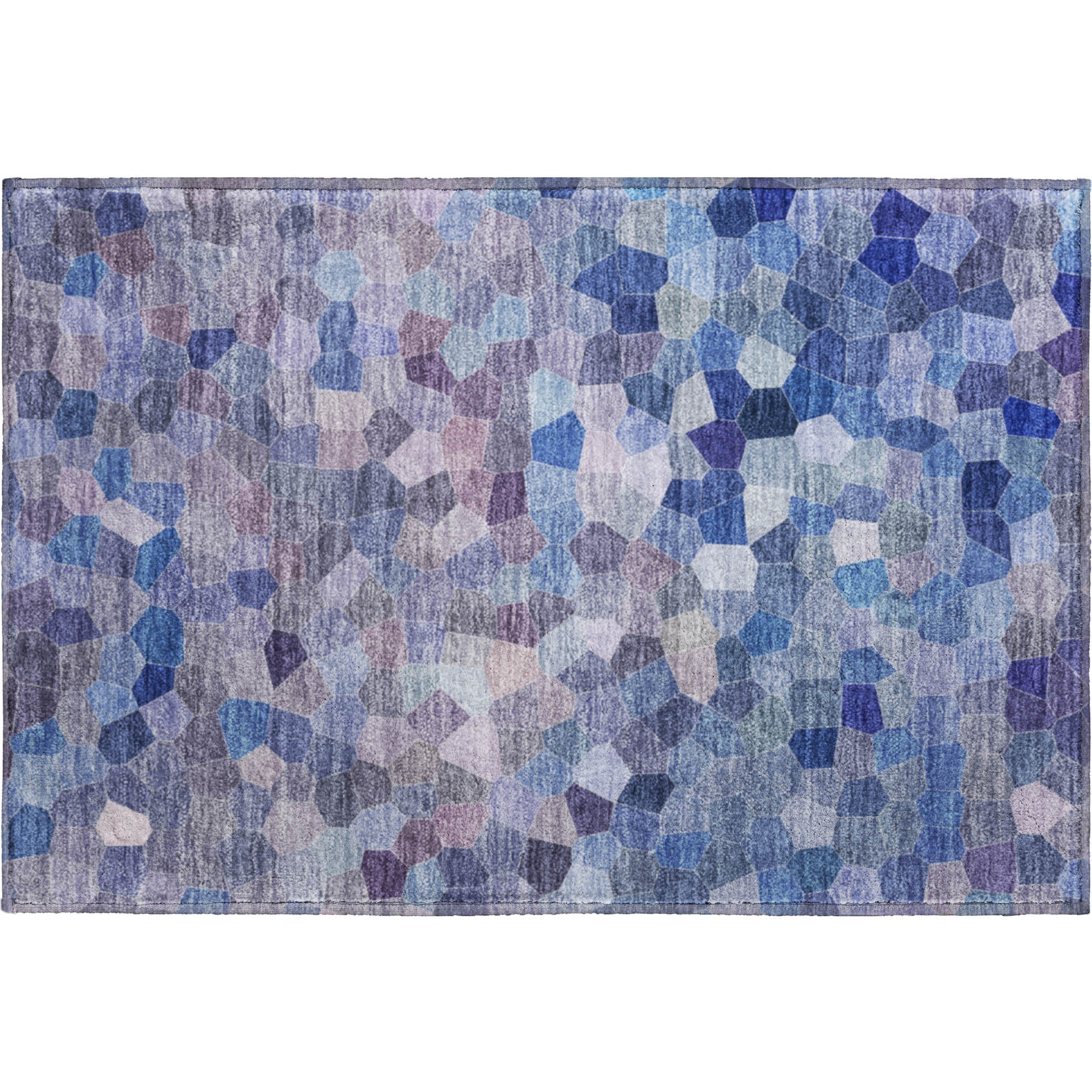Luxury Washable Indoor/Outdoor Transitional KL1 Baltic Blue Rug 1'8" x 2'6" #shape_Rectangle