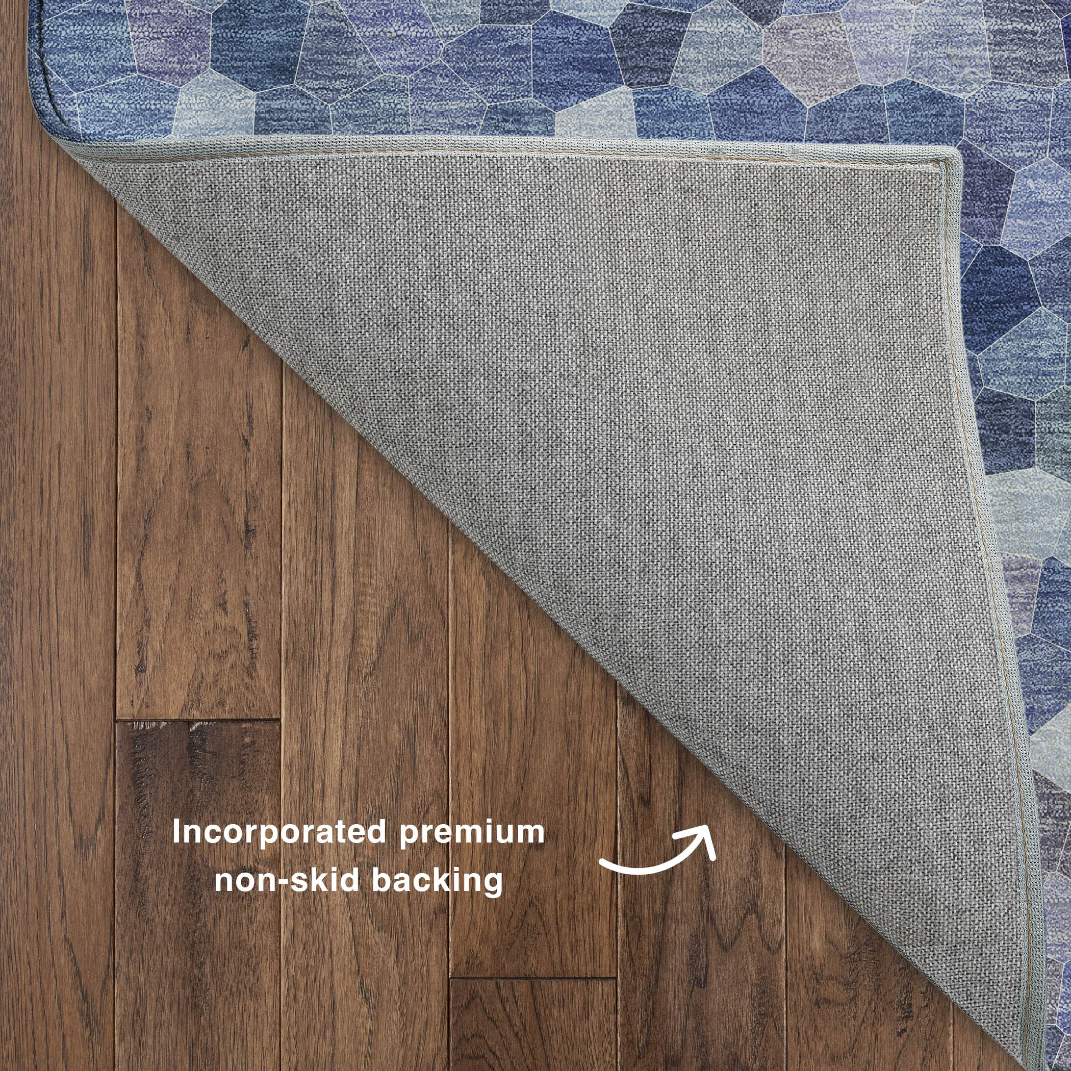 Luxury Washable Indoor/Outdoor Transitional KL1 Baltic Blue Rug 1'8" x 2'6" #shape_Rectangle