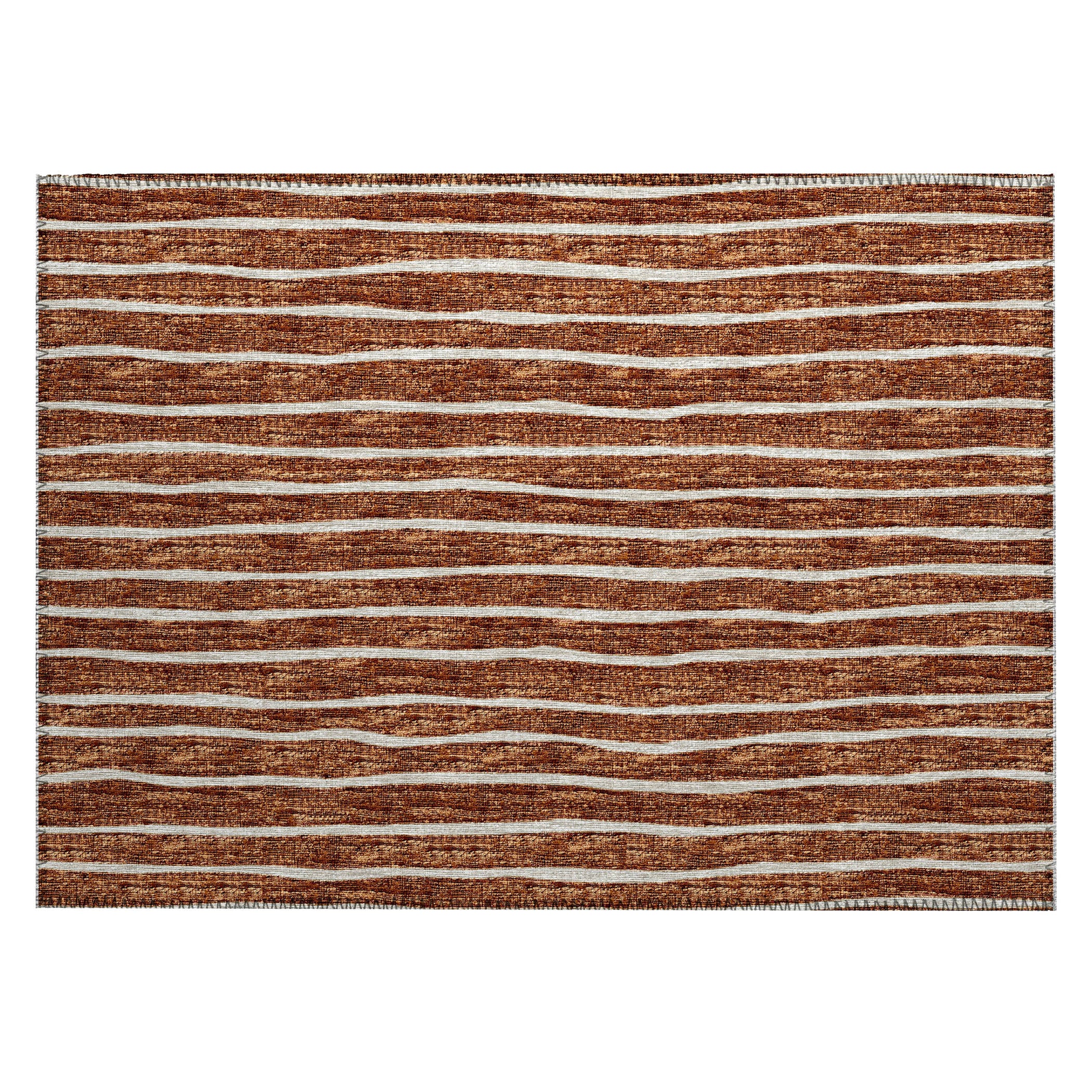 Luxury Machine Washable Indoor/Outdoor Transitional LA1 Paprika Red Rug 1'8" x 2'6" #shape_Rectangle