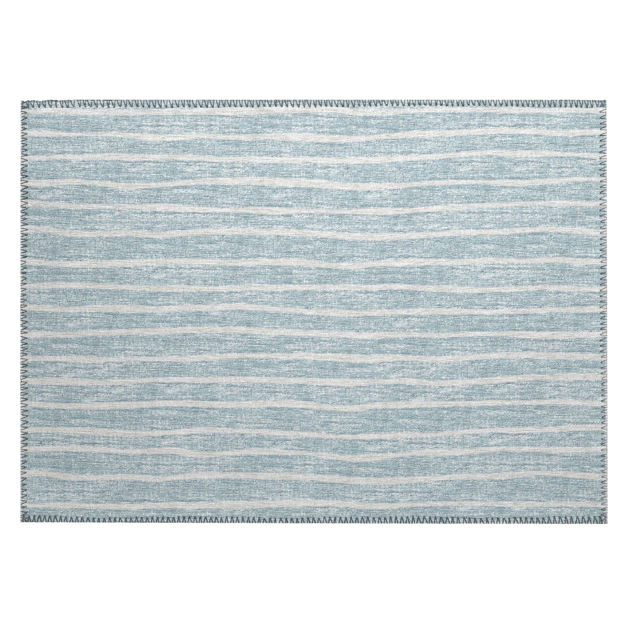 Luxury Machine Washable Indoor/Outdoor Transitional LA1 Sky Blue Rug 1'8" x 2'6" #shape_Rectangle