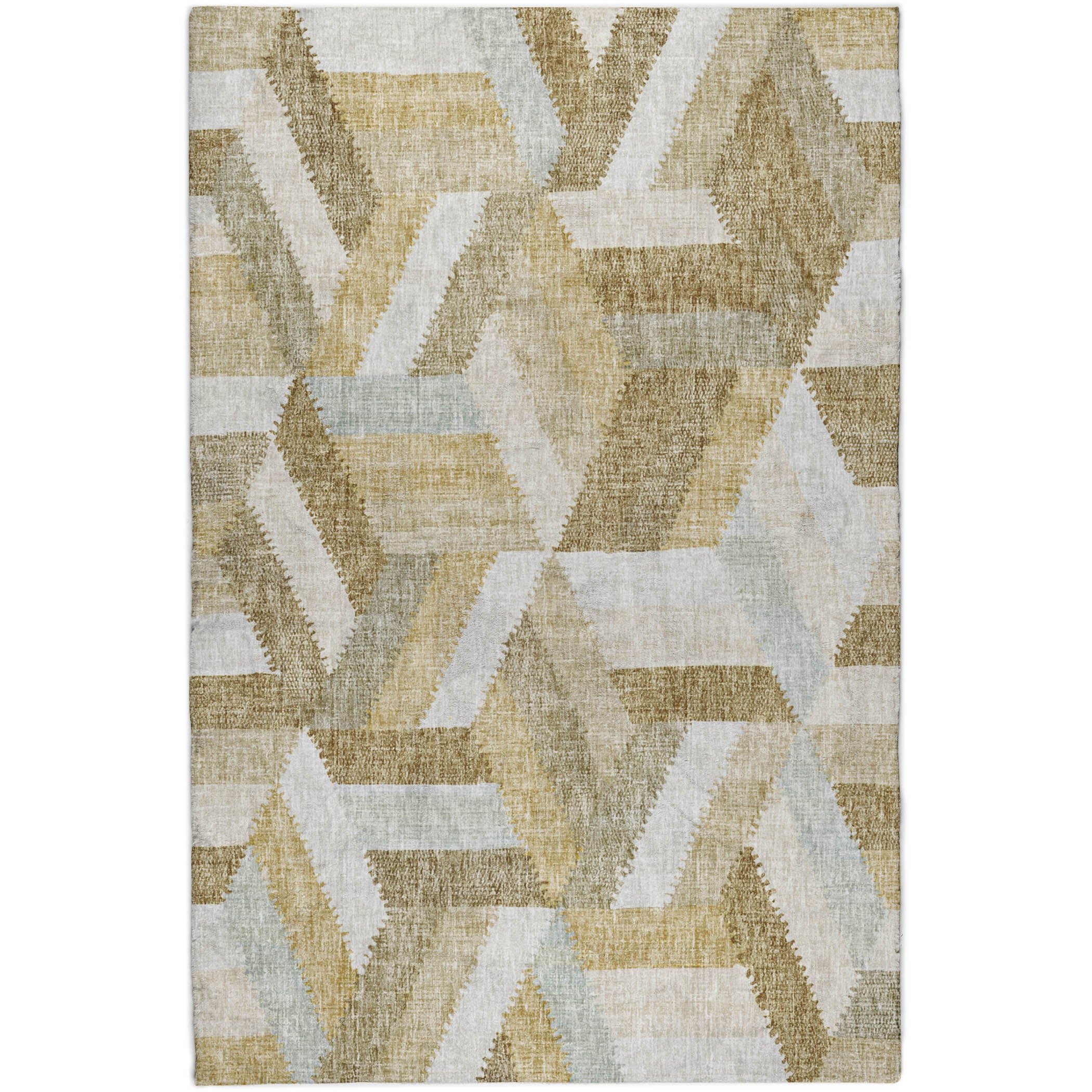 Luxury Washable Transitional LN1 Tan Brown Rug 2'6" x 3'10" #shape_Rectangle