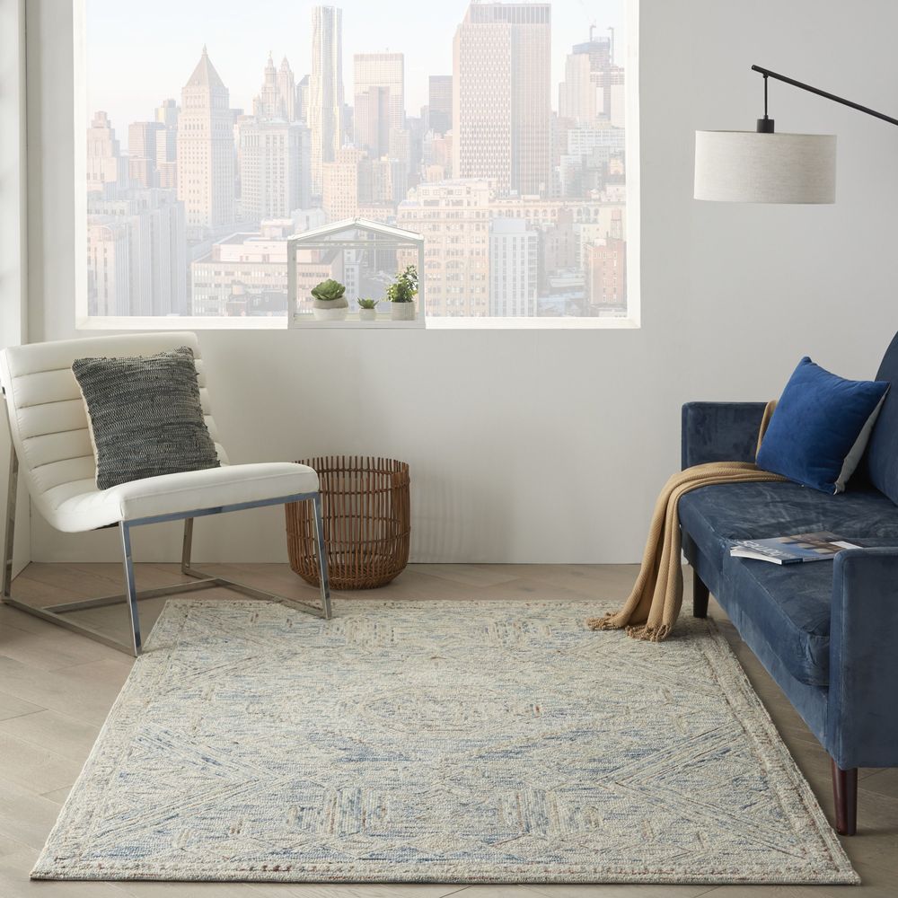 Linked LNK02 Blue/Multi Rugs #color_blue/multi