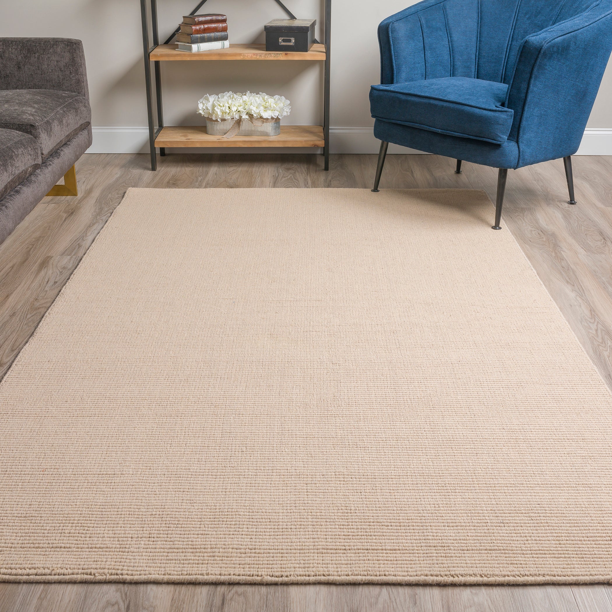 Transitional MC100 Sandstone Ivory Wool Rug 2' x 3' #shape_Rectangle