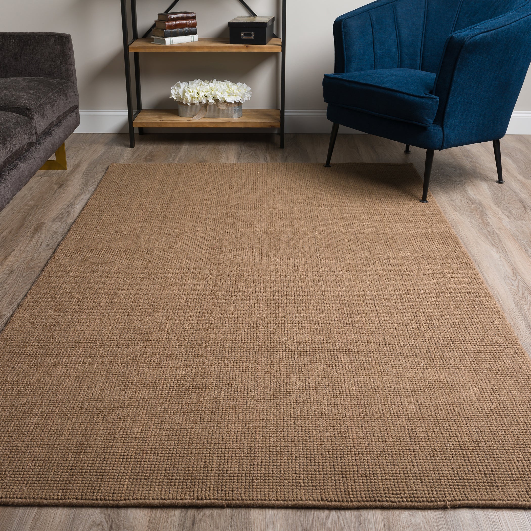 Transitional MC300 Fudge Brown Wool Rug 2' x 3' #shape_Rectangle