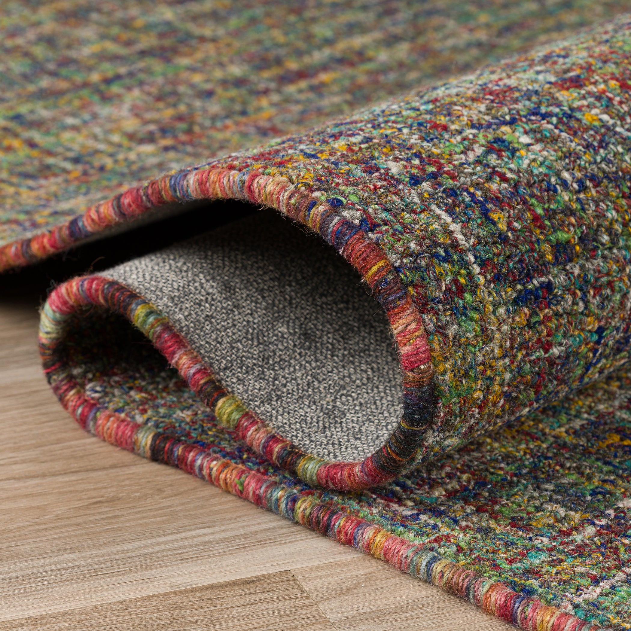 Transitional ME1 Confetti Multi Wool Rug 2' x 3' #shape_Rectangle