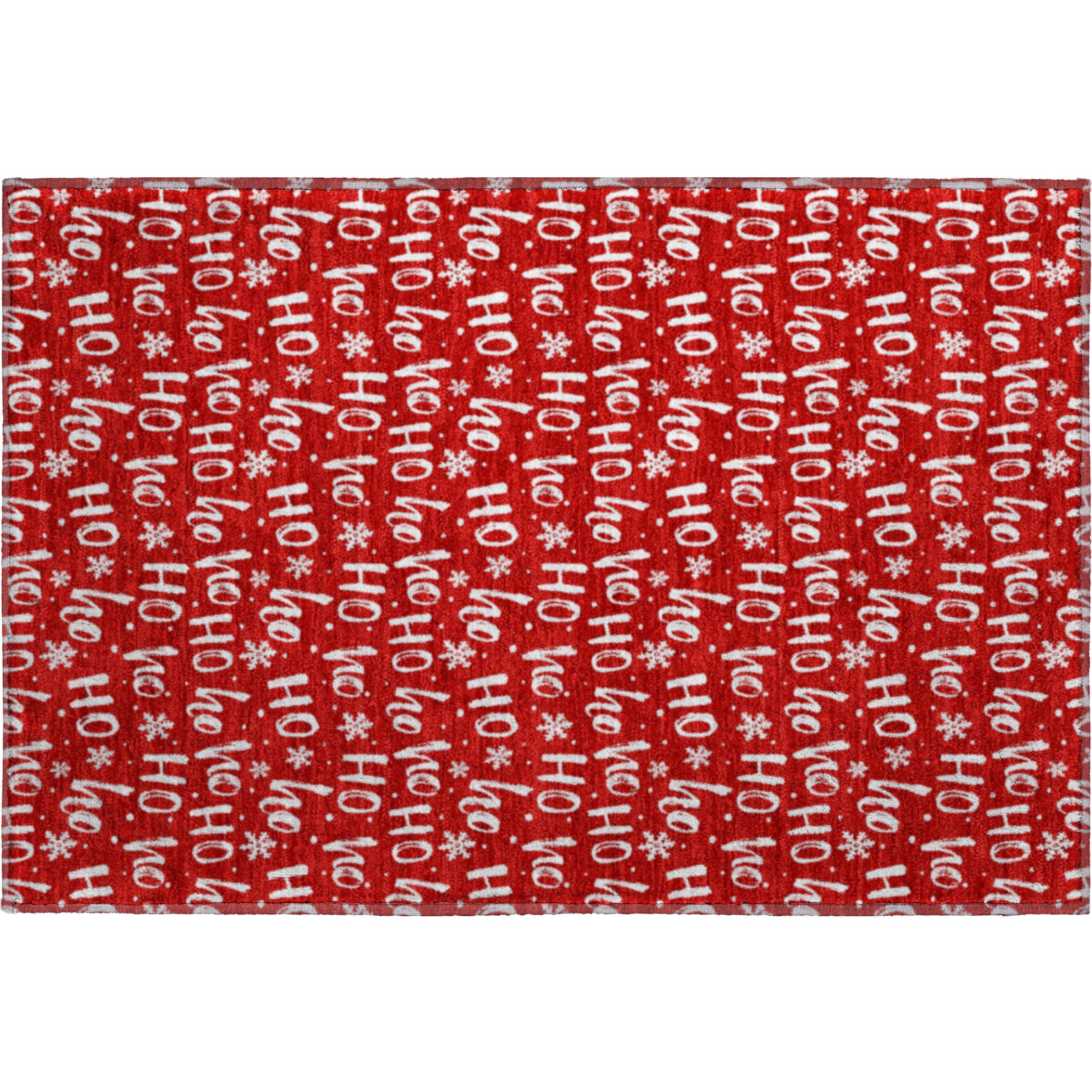Luxury Washable Indoor/Outdoor Holiday MY22 Red Rug 1'8" x 2'6" #shape_Rectangle