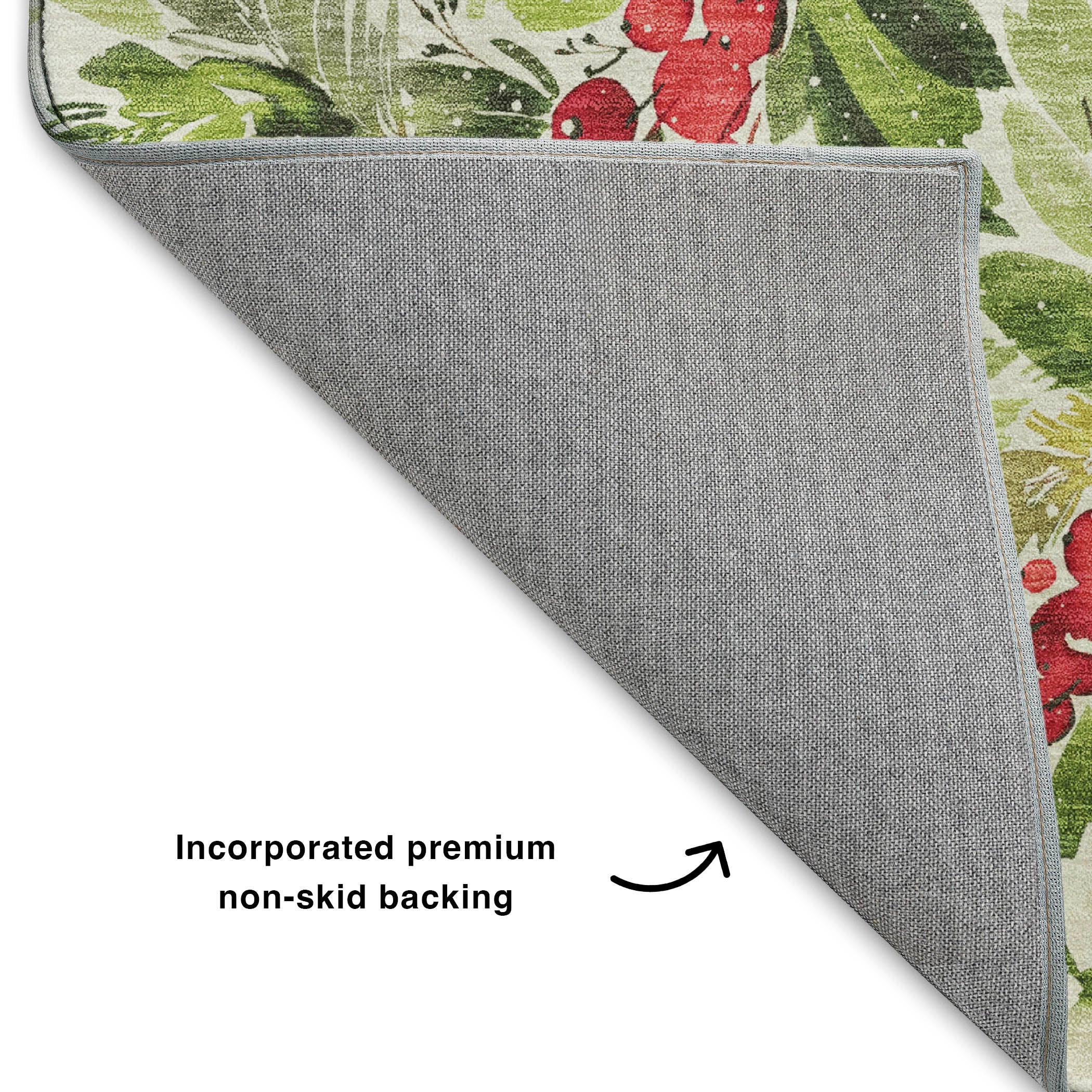 Luxury Washable Indoor/Outdoor Holiday MY24 Aloe Green Rug 1'8" x 2'6" #shape_Rectangle