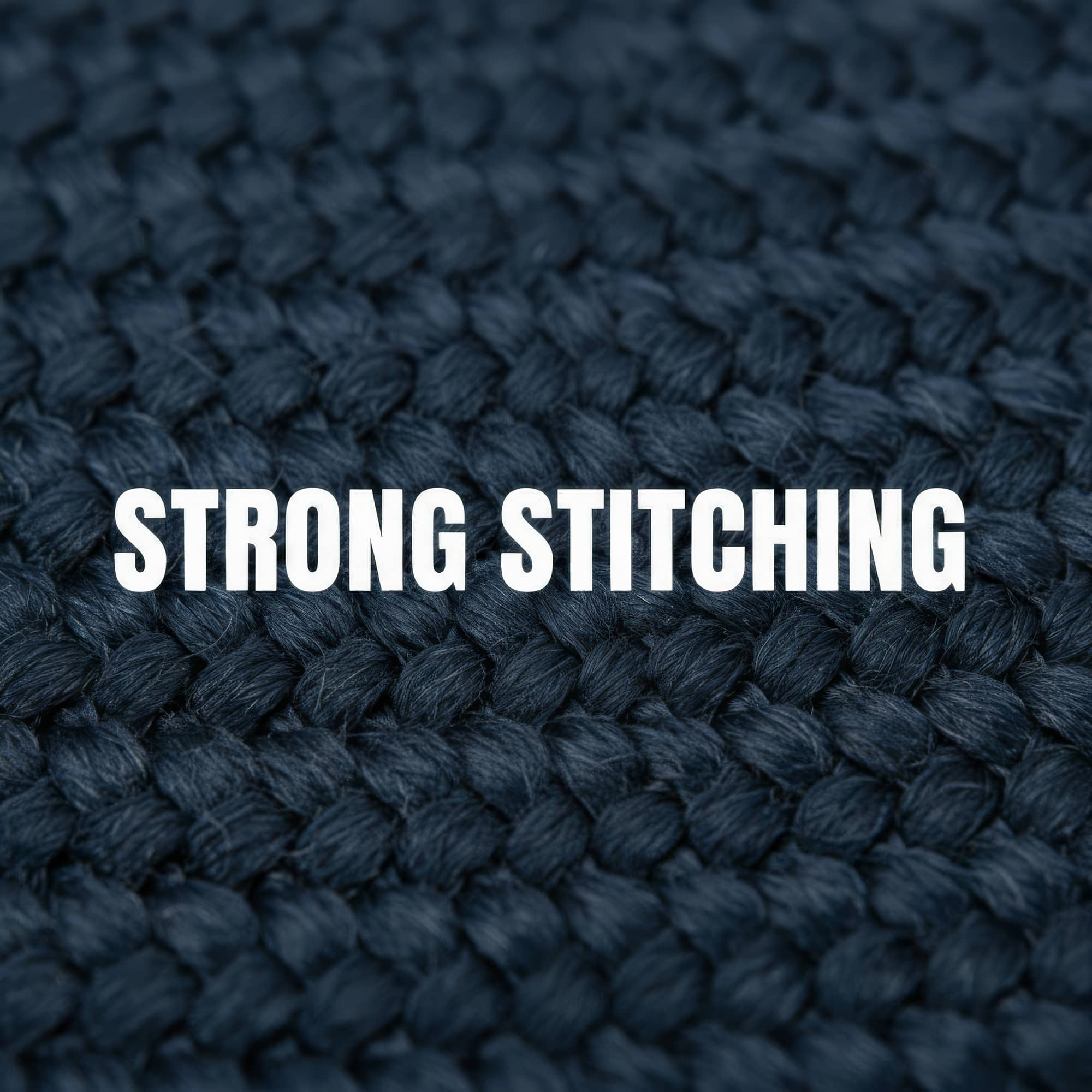 Navy Braided Rug - Reversible Solid Constrution - Indoor Outdoor