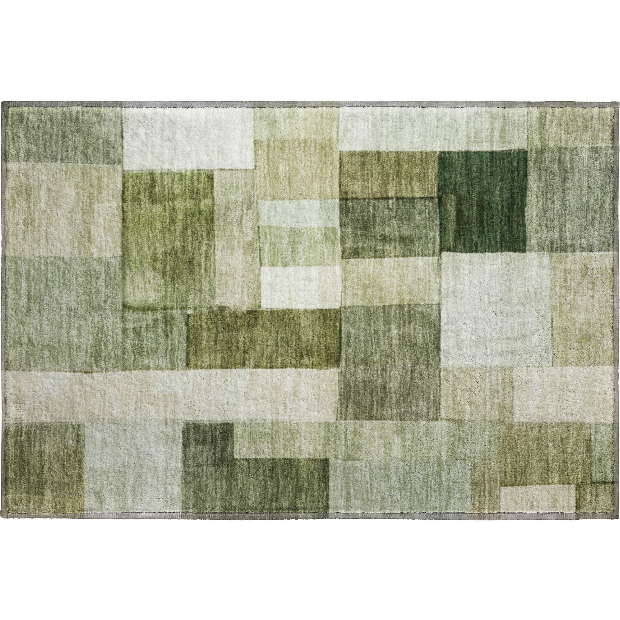 Luxury Machine Washable Indoor/Outdoor Transitional NO15 Sage Green Rug 1'8" x 2'6" #shape_Rectangle