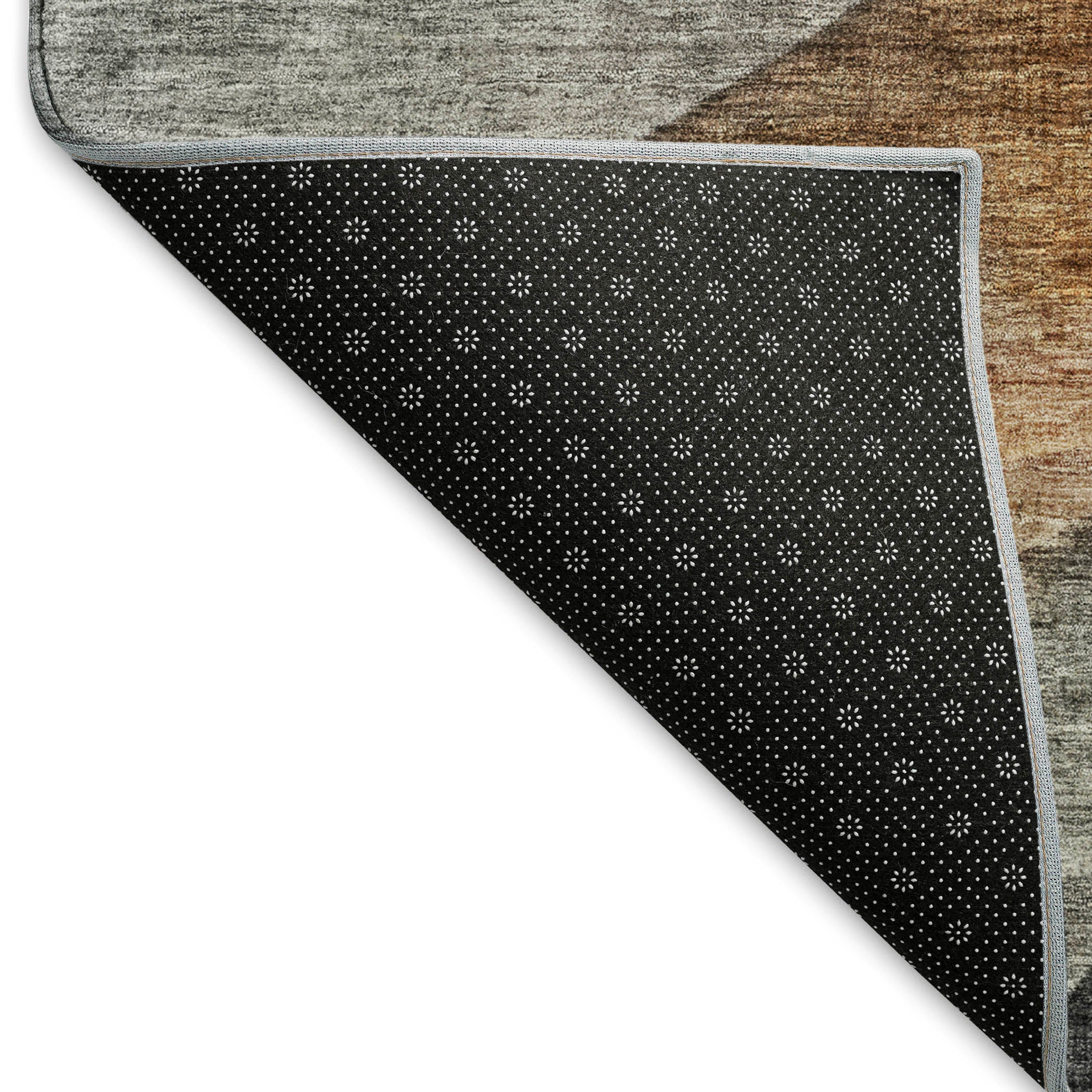 Luxury Machine Washable Indoor/Outdoor Transitional NO1 Khaki Brown Rug 1'8" x 2'6" #shape_Rectangle