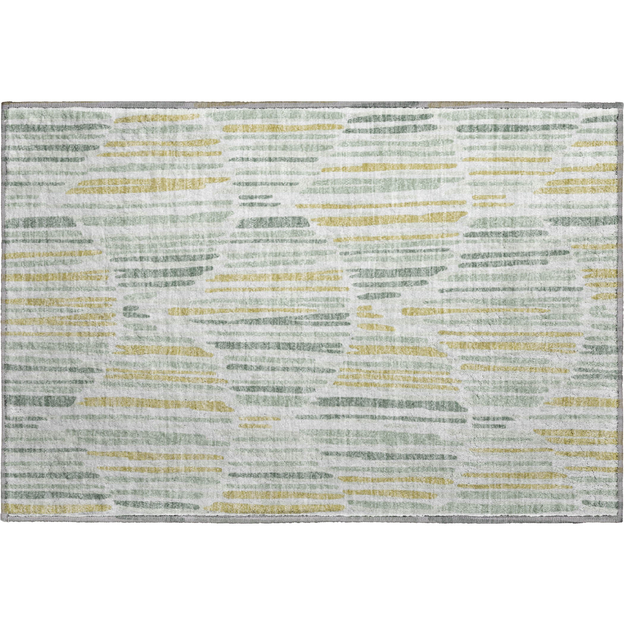 Luxury Machine Washable Indoor/Outdoor Transitional NO8 Sage Green Rug 1'8" x 2'6" #shape_Rectangle