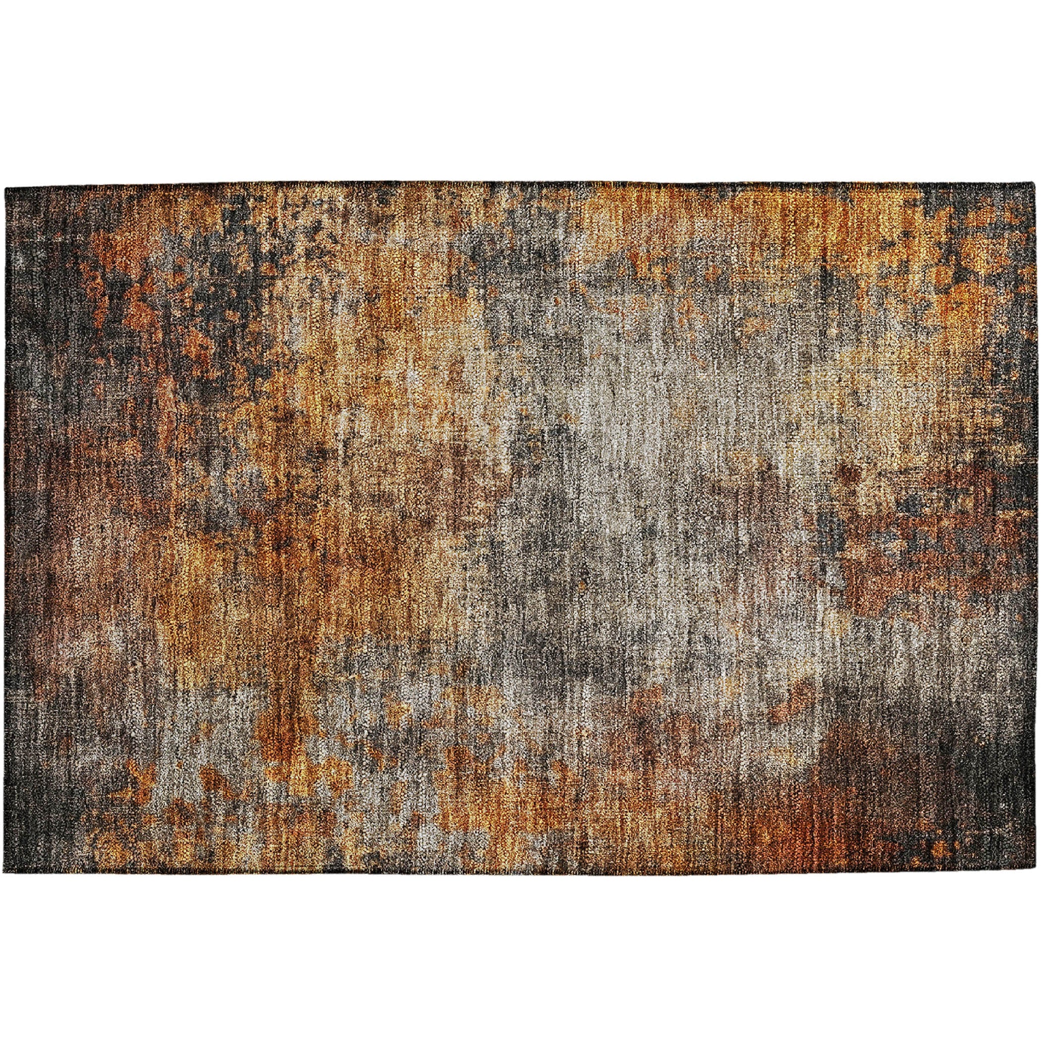 Indoor/Outdoor Contemporary NV18 Paprika Orange Rug 1'8" x 2'6" #shape_Rectangle