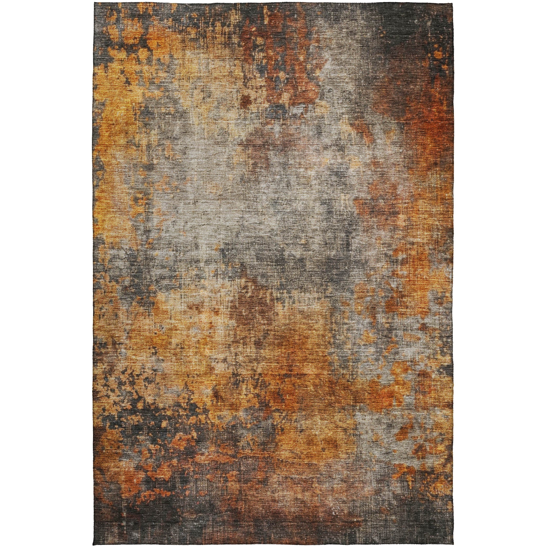 Indoor/Outdoor Contemporary NV18 Paprika Orange Rug 2'6" x 3'10" #shape_Rectangle