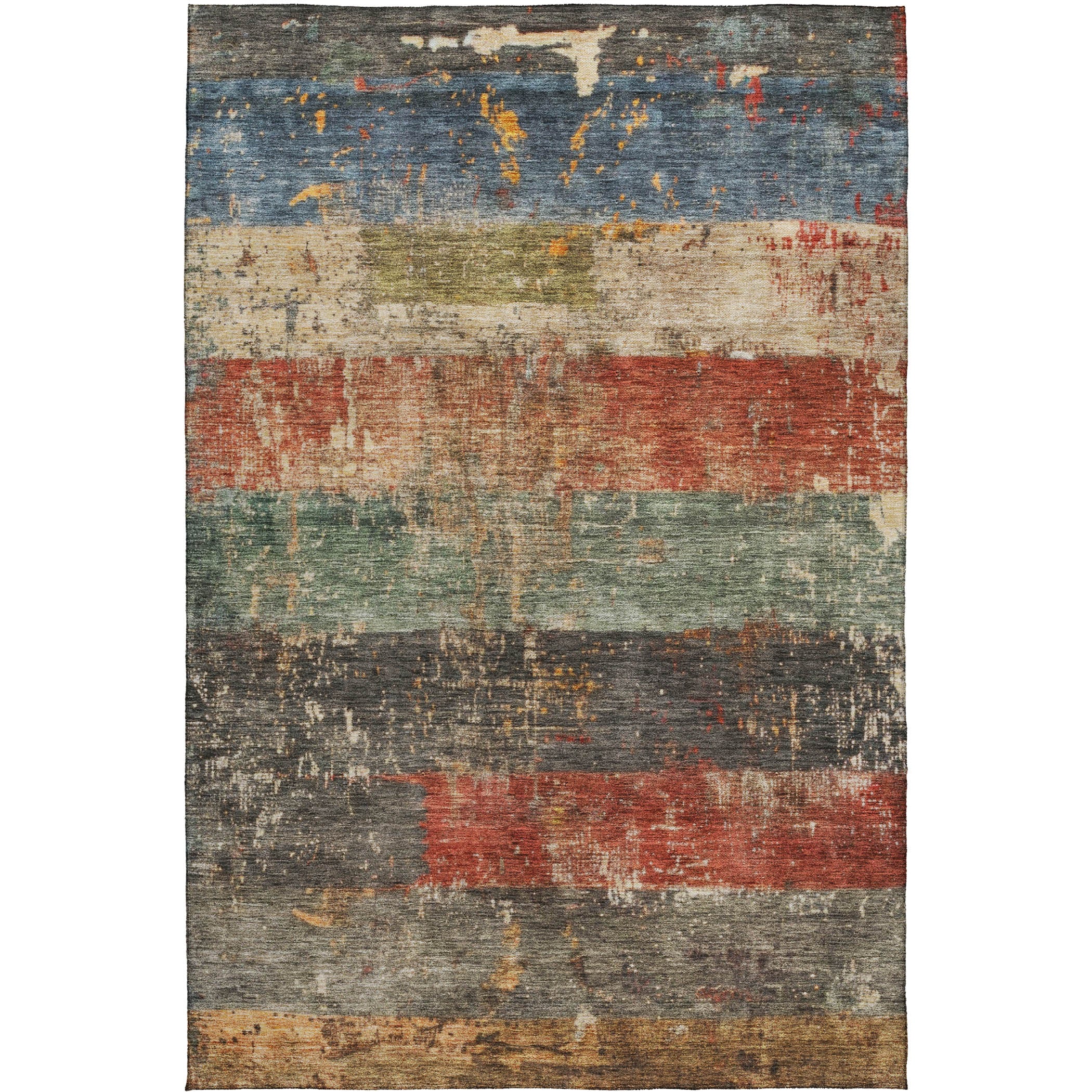 Indoor/Outdoor Contemporary NV6 Fern Green Rug 2'6" x 3'10" #shape_Rectangle